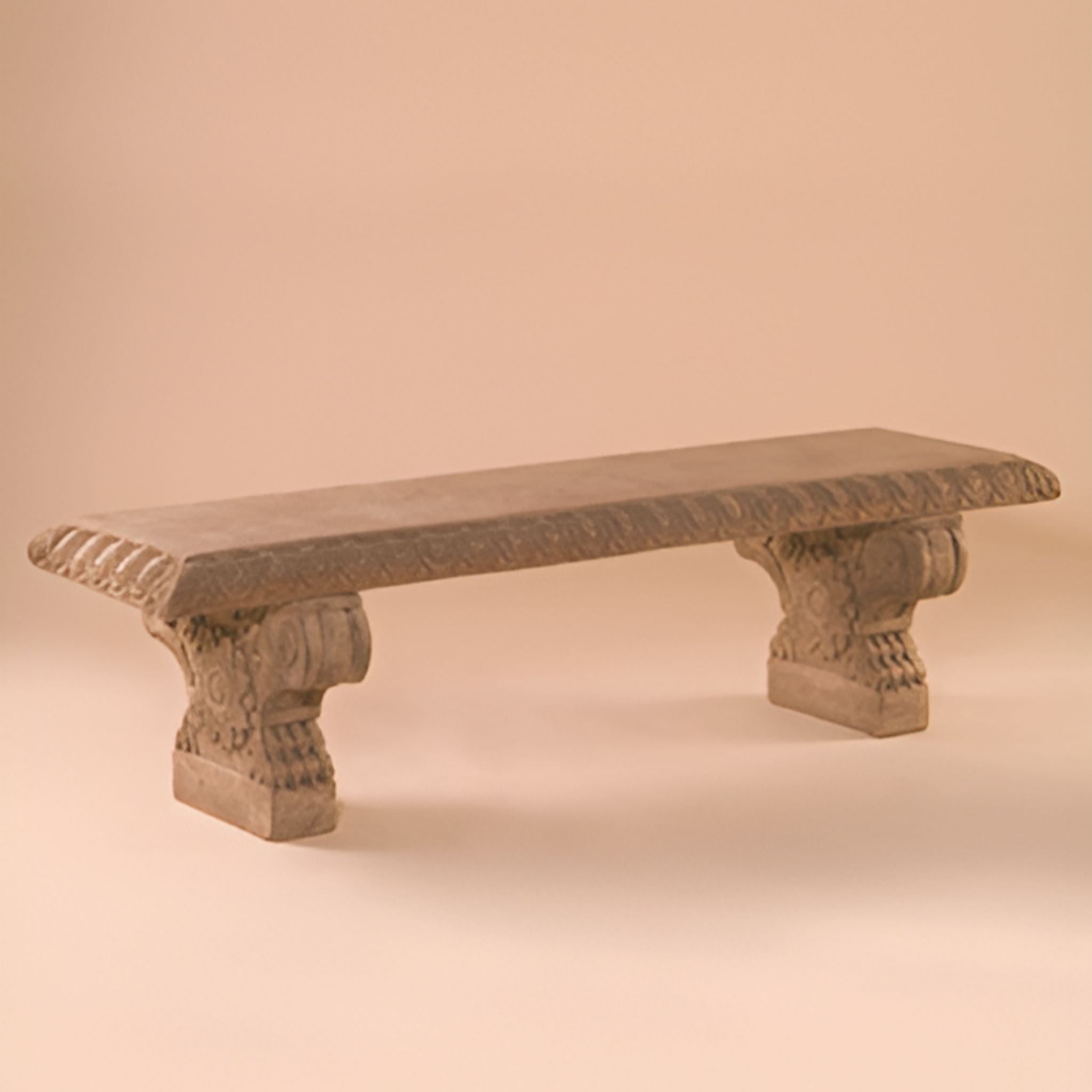 Euro Flat 6-Foot Concrete Garden Bench - Fiore #632