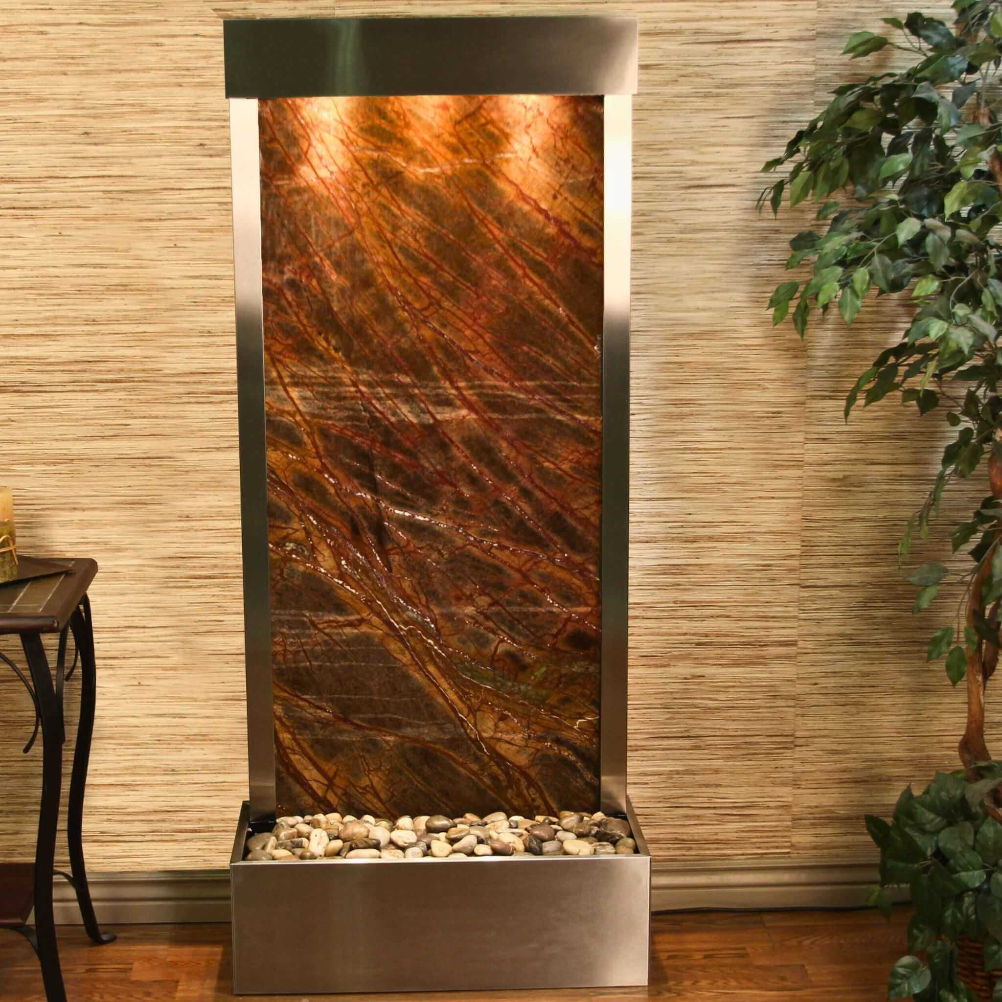 Harmony River Freestanding Water Wall Fountain - Adagio