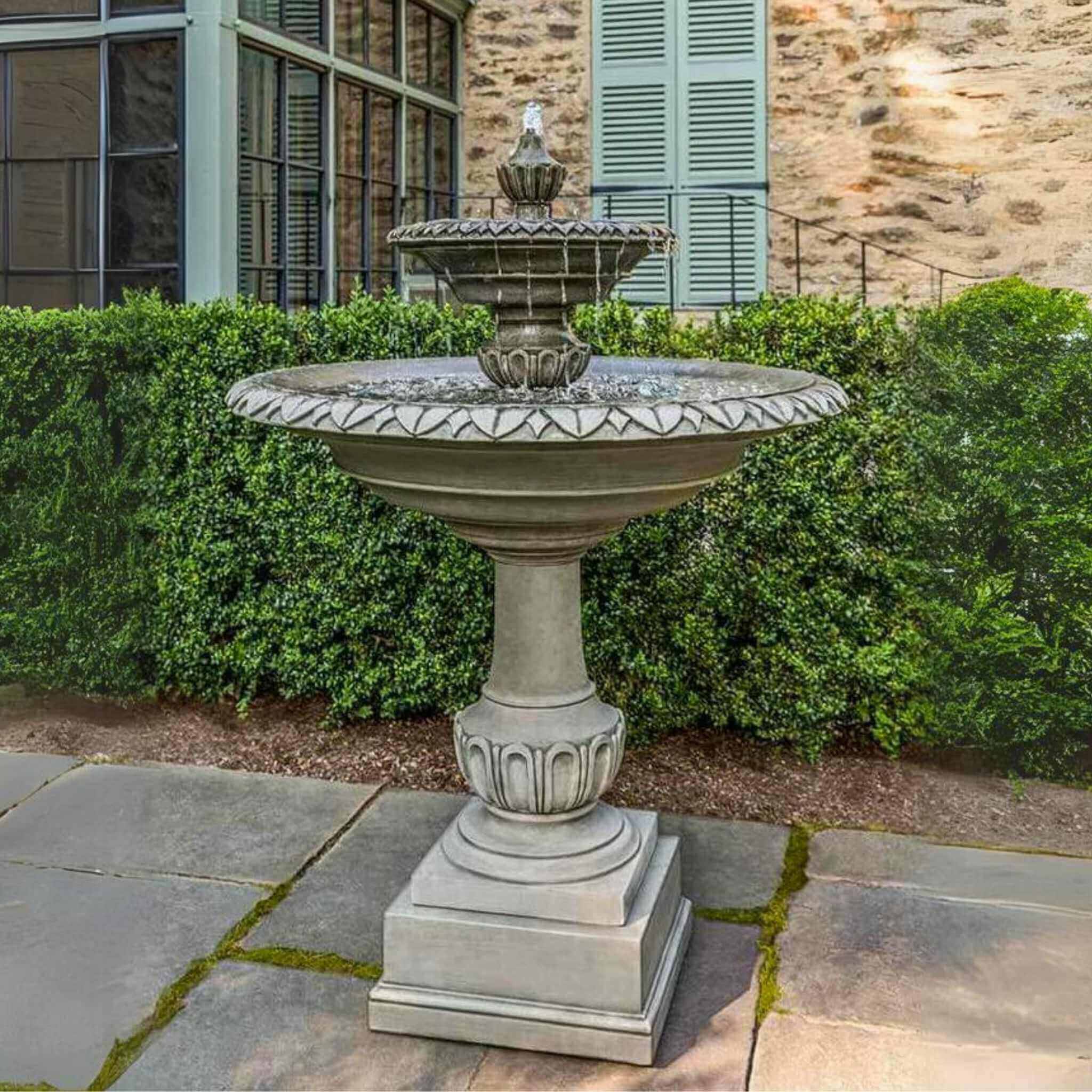 Richmond Hill 2-Tier Concrete Fountain - Campania #FT387