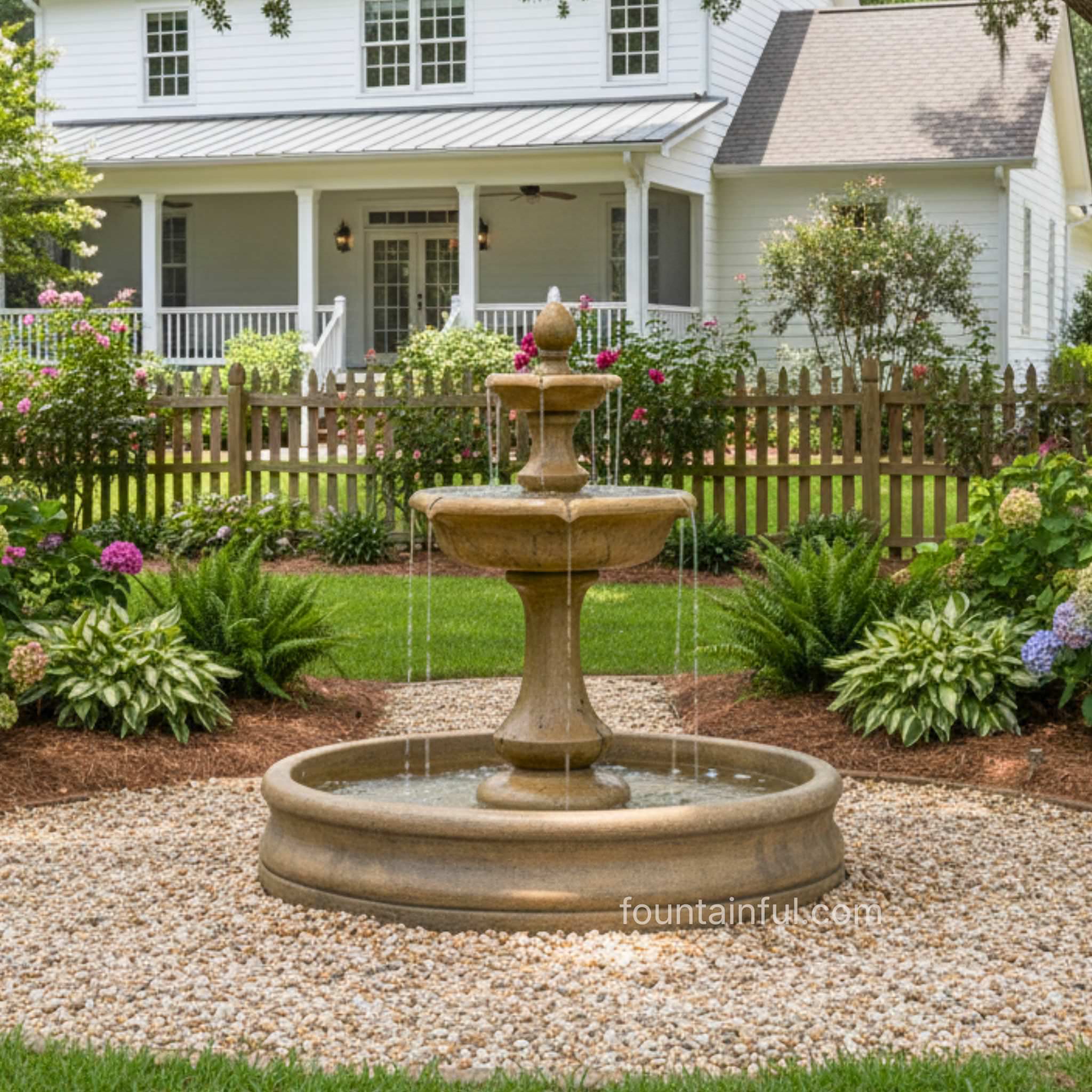 Verona 2-Tier Fountain w/55" Basin - Fiore #LG-114FB