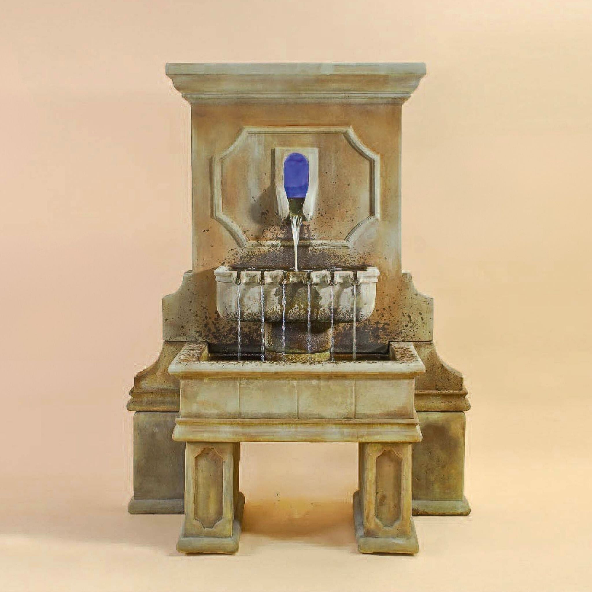 Savona Concrete Wall Fountain w/Legs - Giannini #1546