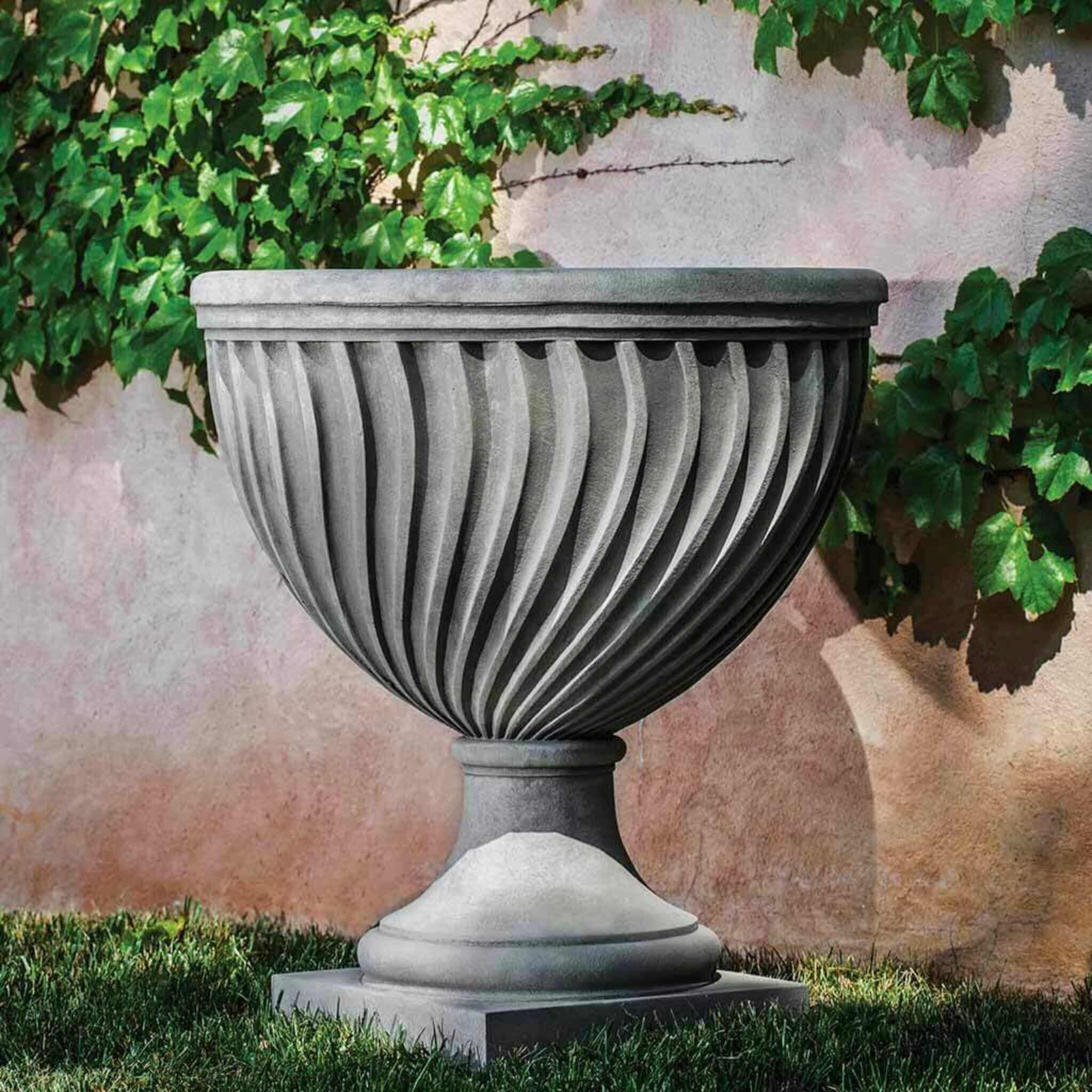 Quadrille Concrete Urn Planter - Campania #P698