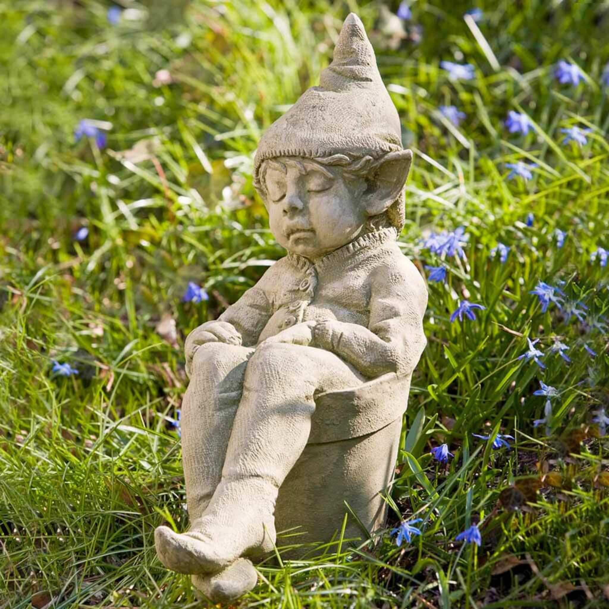 Joe The Garden Elf Concrete Statue - Campania