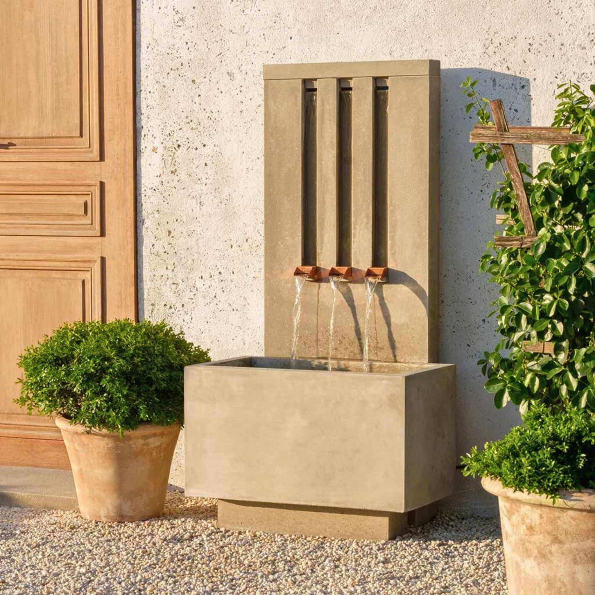 Mondrian Tall Concrete Wall Fountain - Campania #FT380