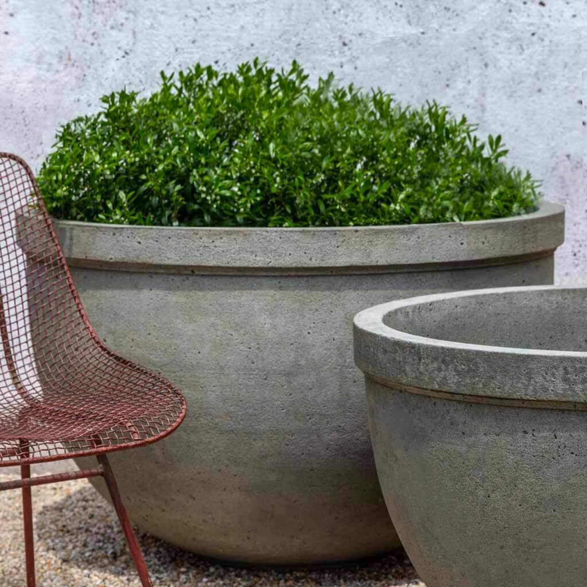 Huntington Large Concrete Bowl Planter - Campania #P798A