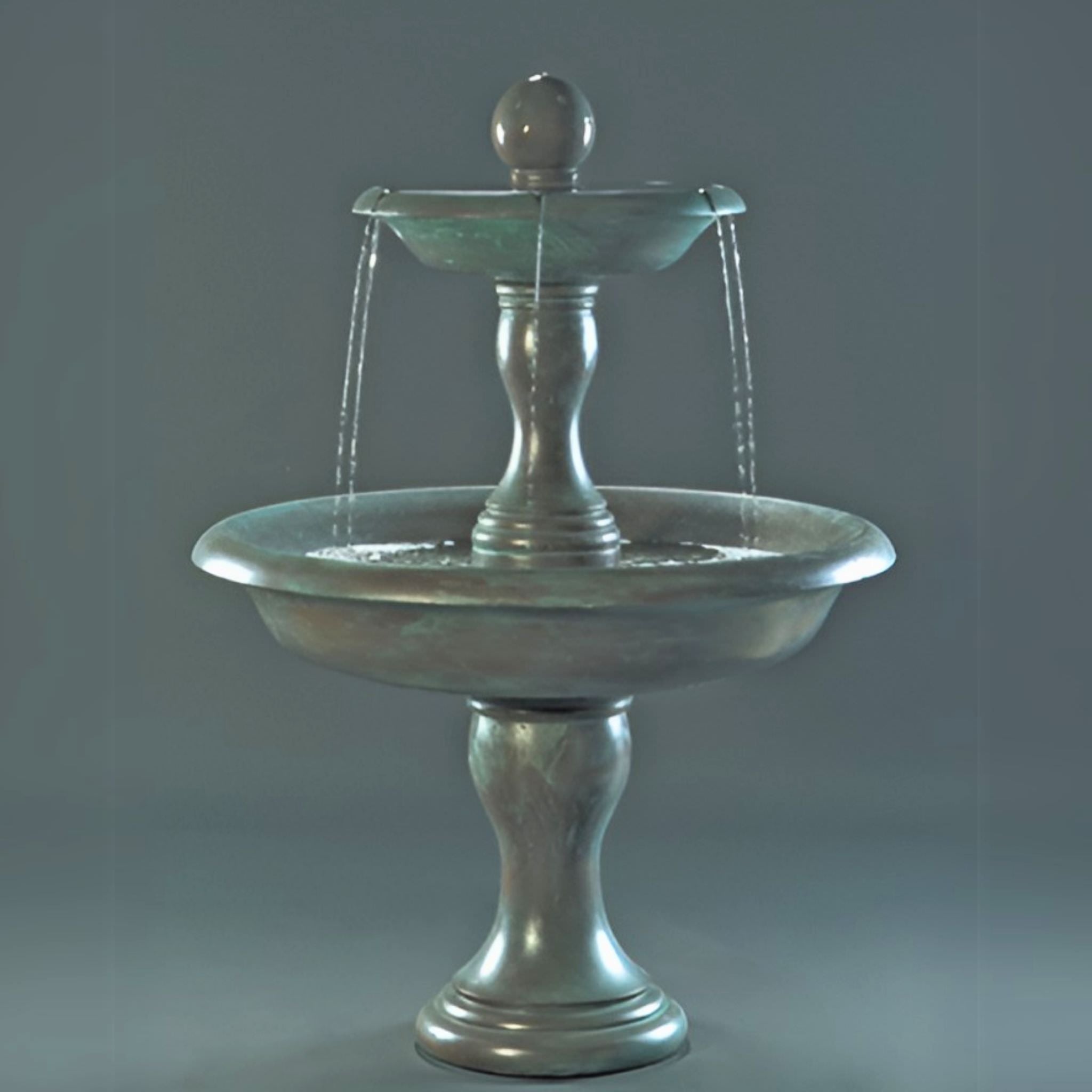 Perfetta 2-Tier Concrete Fountain - Fiore #LG109