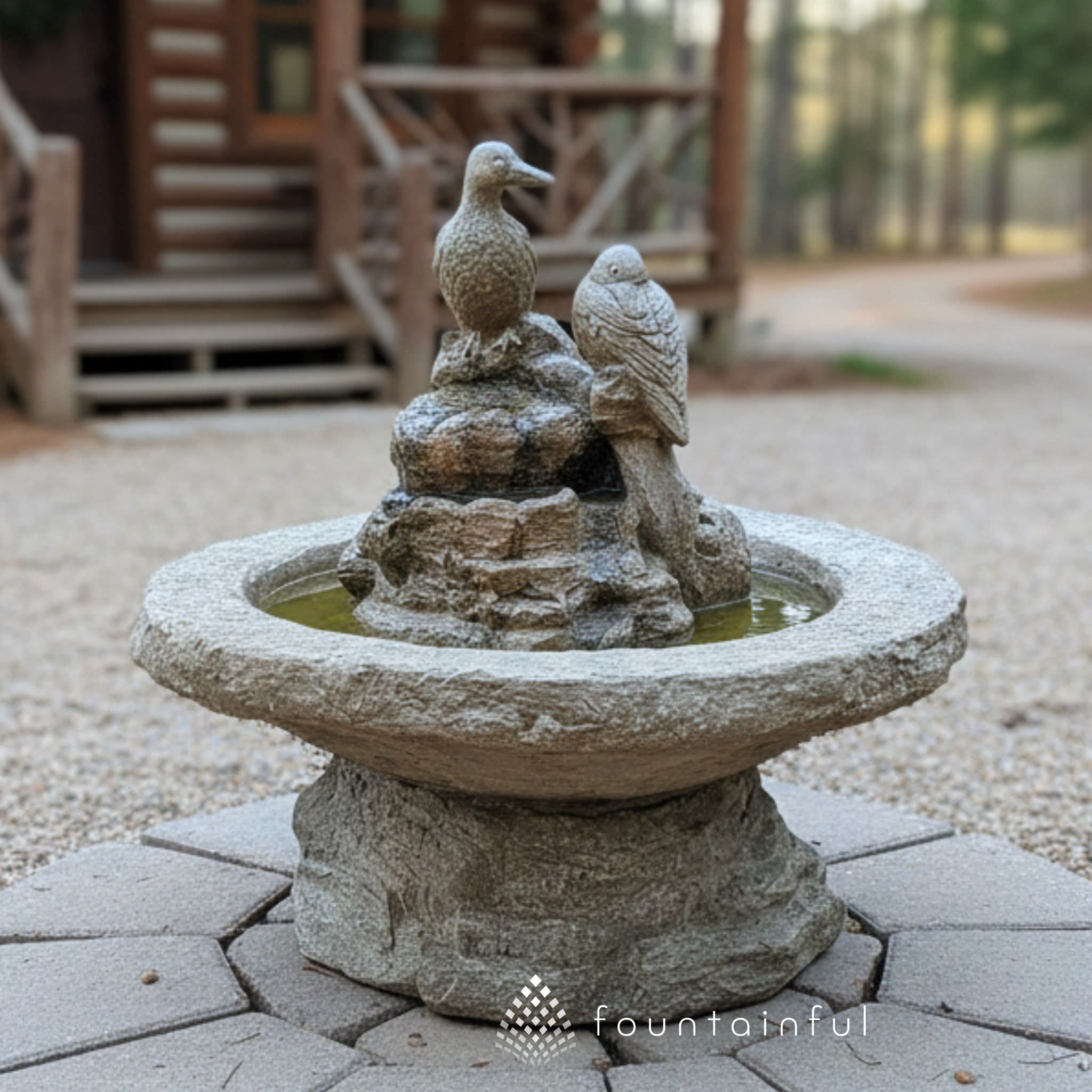 Duck Concrete Fountain - Fiore #264