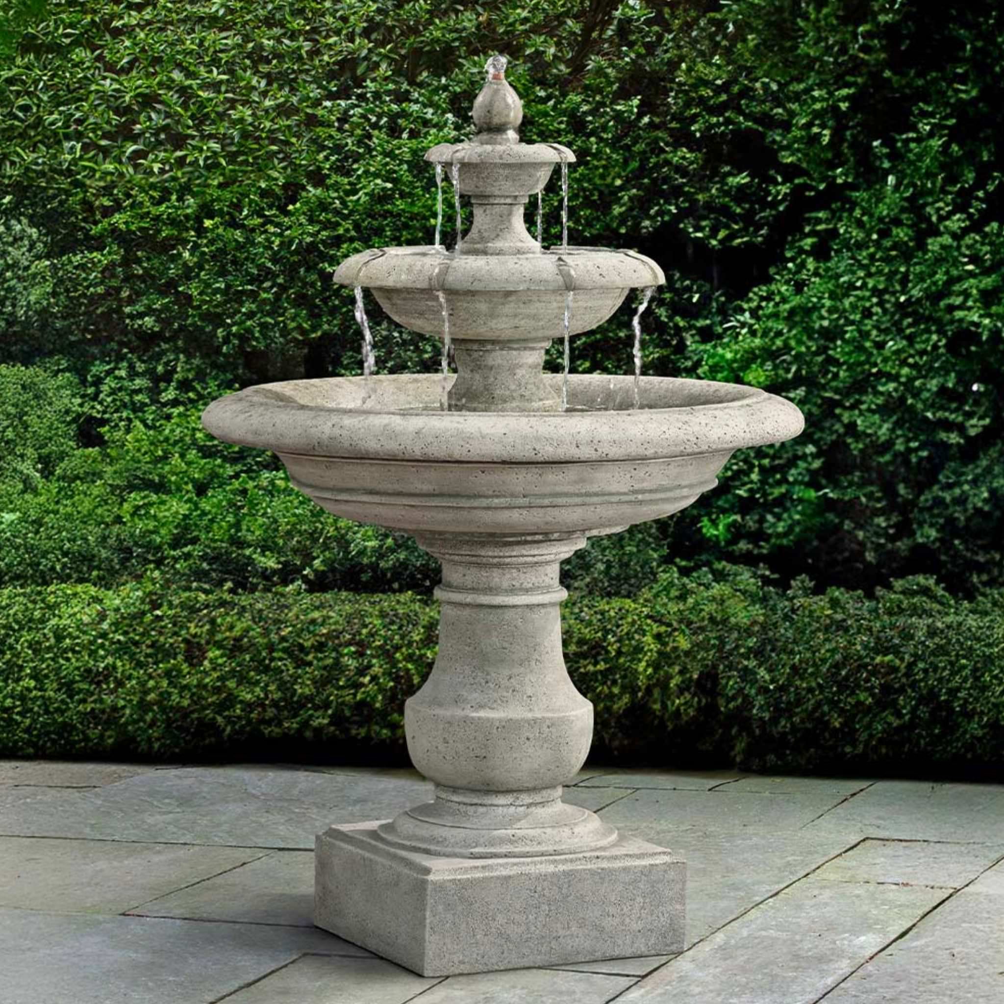 Alessia 3-Tier Concrete Fountain - Campania #FT442