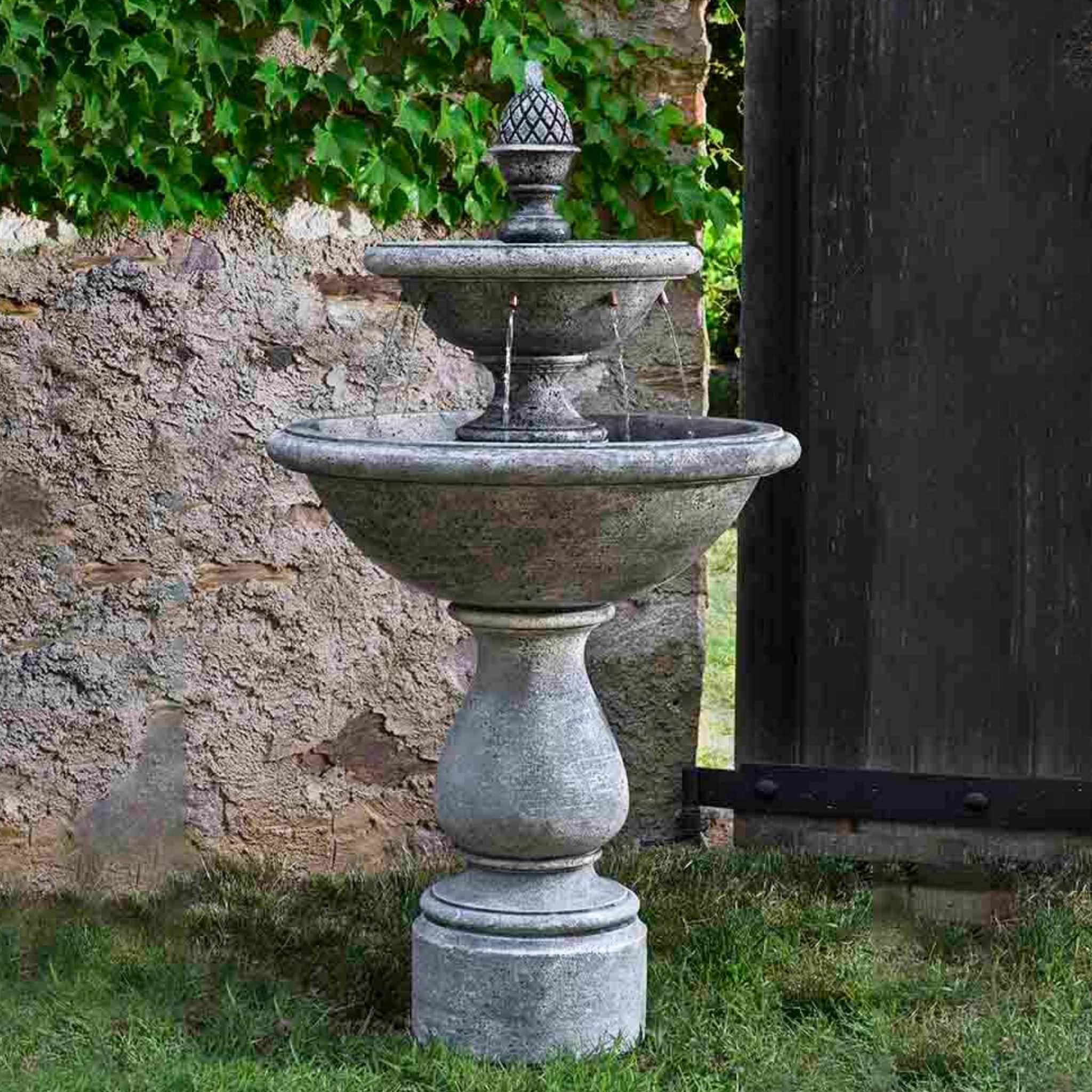 #FT279 Charente 2-Tier Concrete Fountain - Campania #FT279