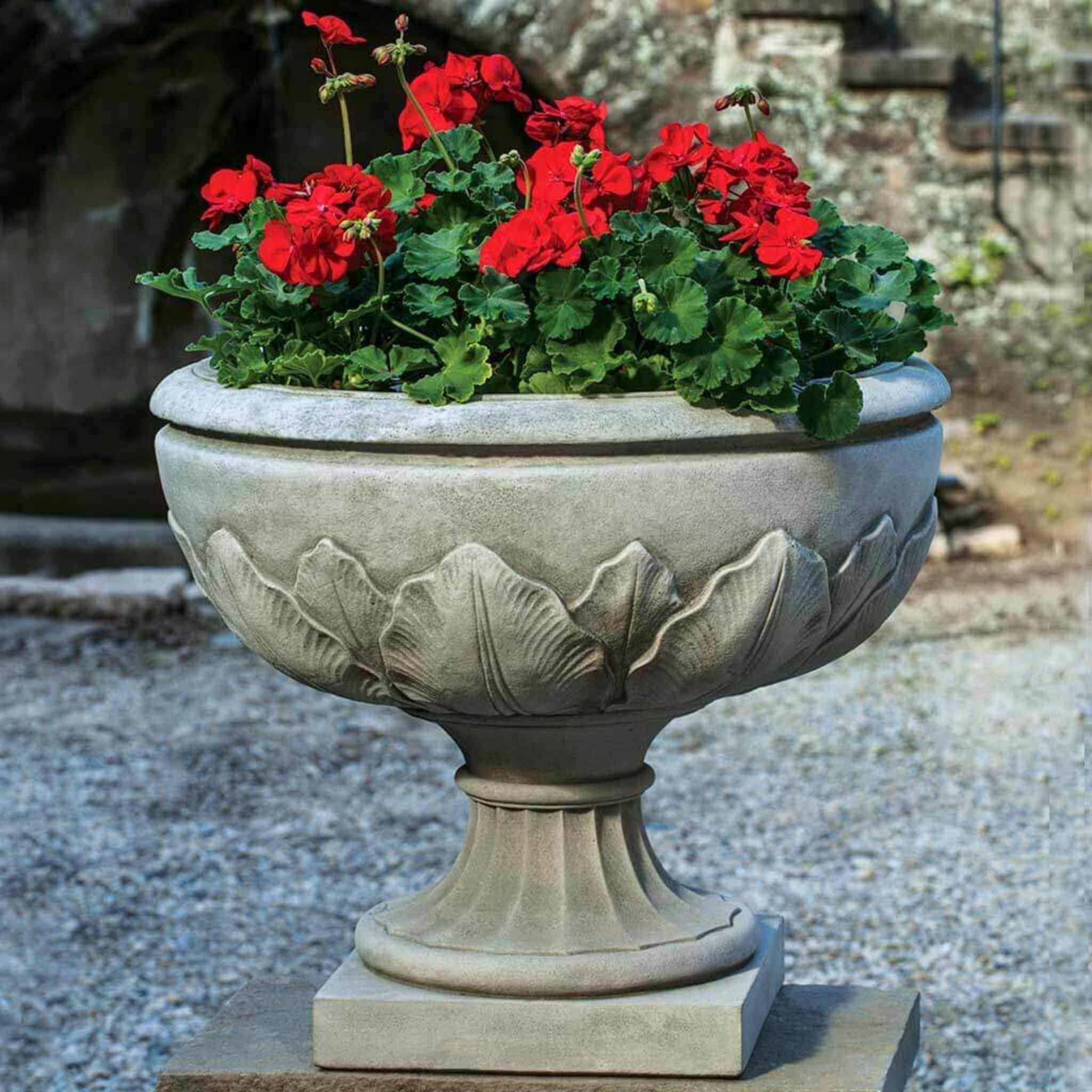 The Elms Concrete Urn Planter - Campania #P685
