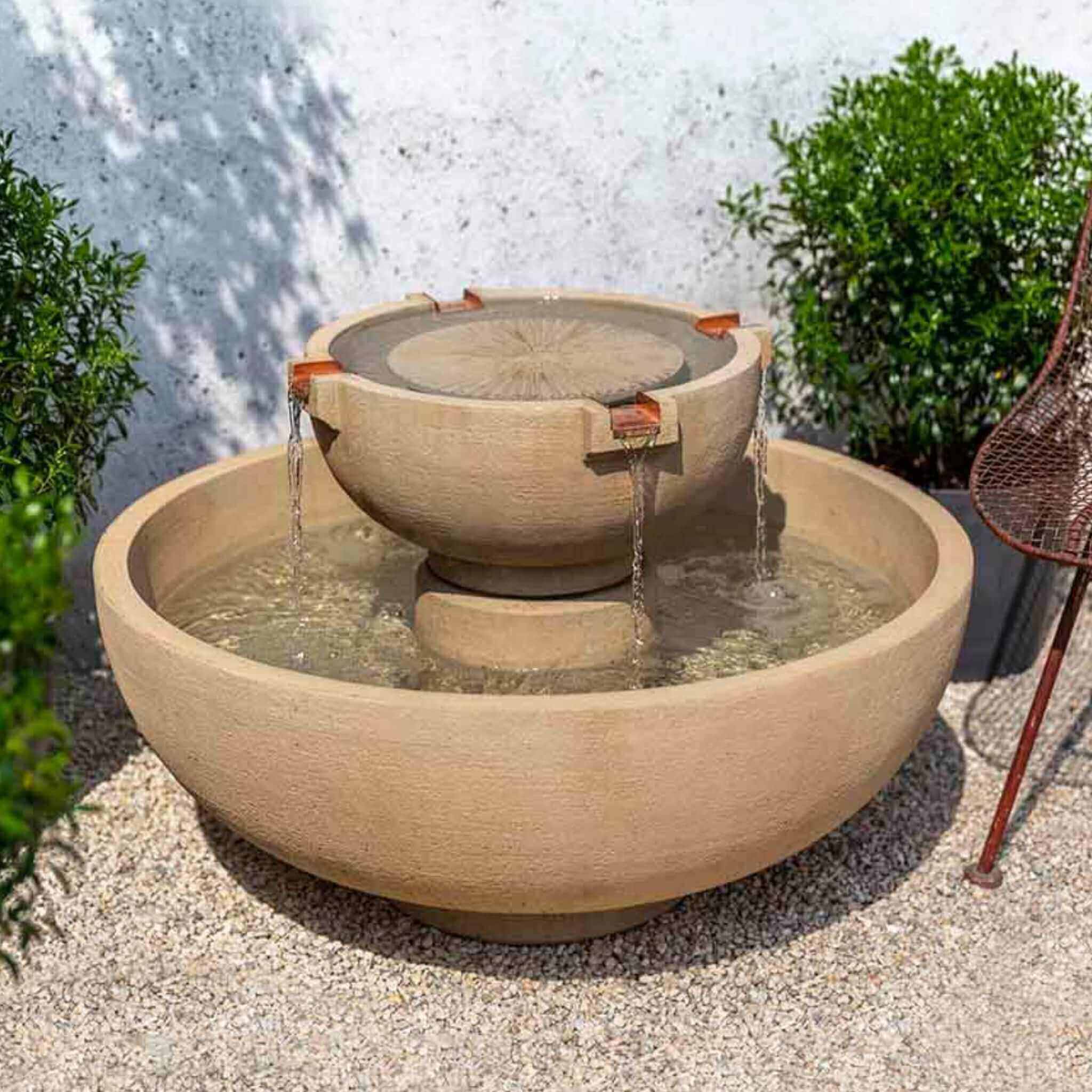 Small Del Rey Concrete Fountain - Campania #FT317