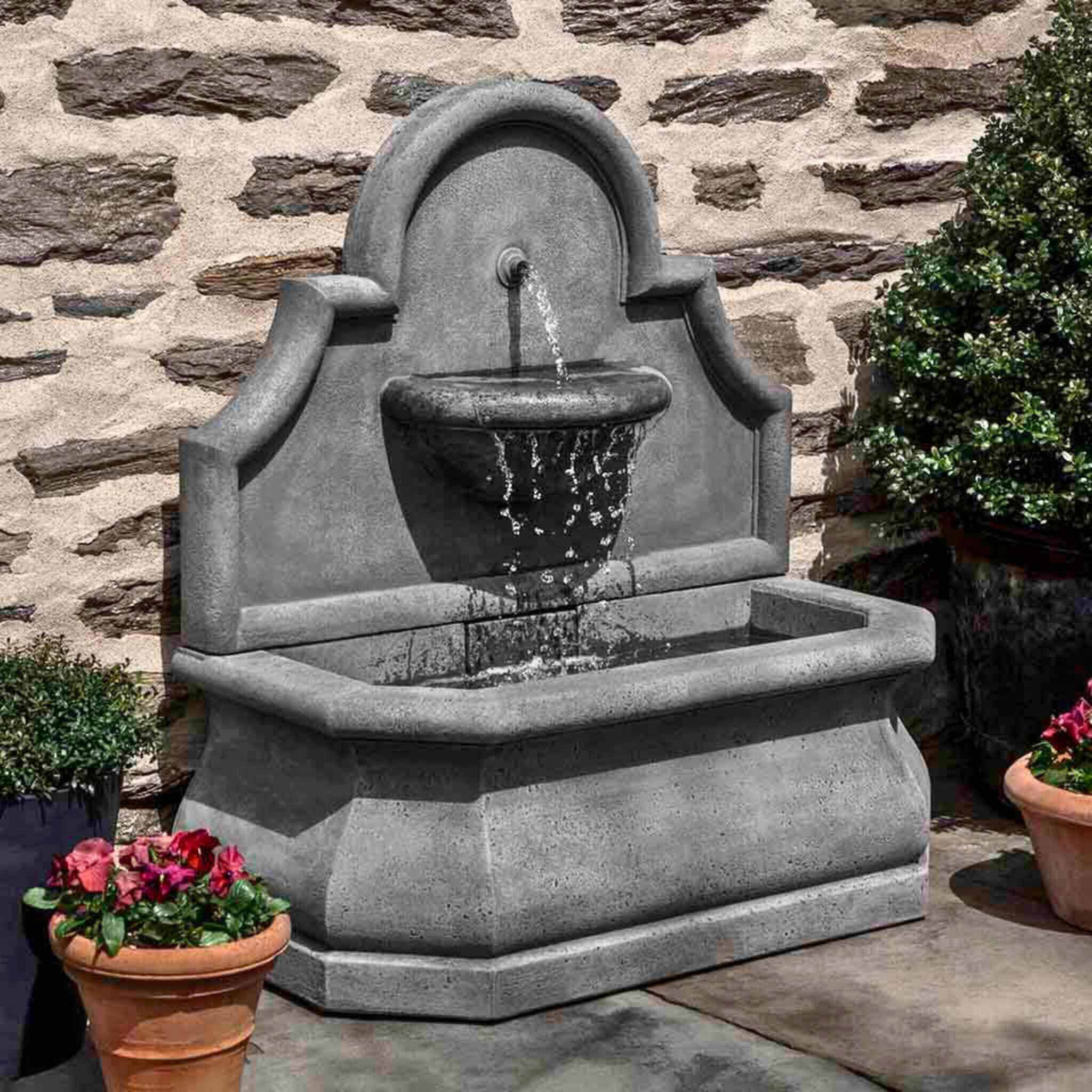 Segovia Concrete Wall Fountain - Campania #FT301