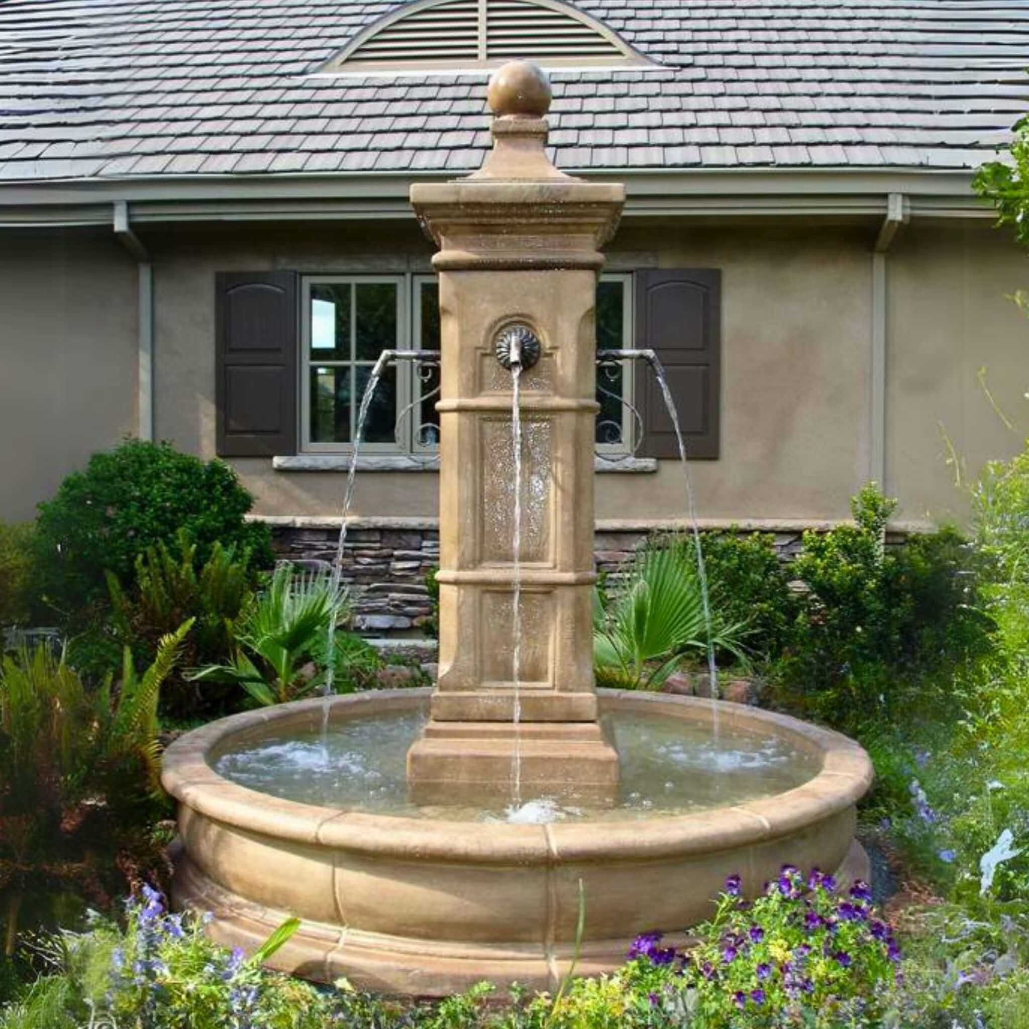 Aquitaine Concrete Pond Fountain - Giannini #1809