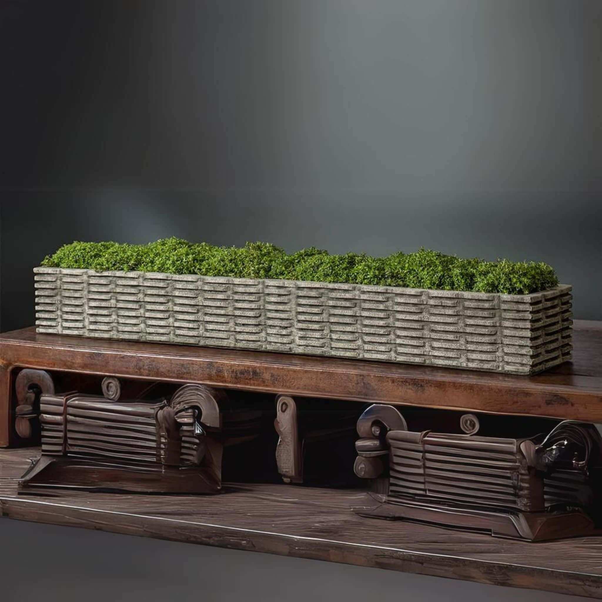Weft Long Concrete Planter - Campania #P935
