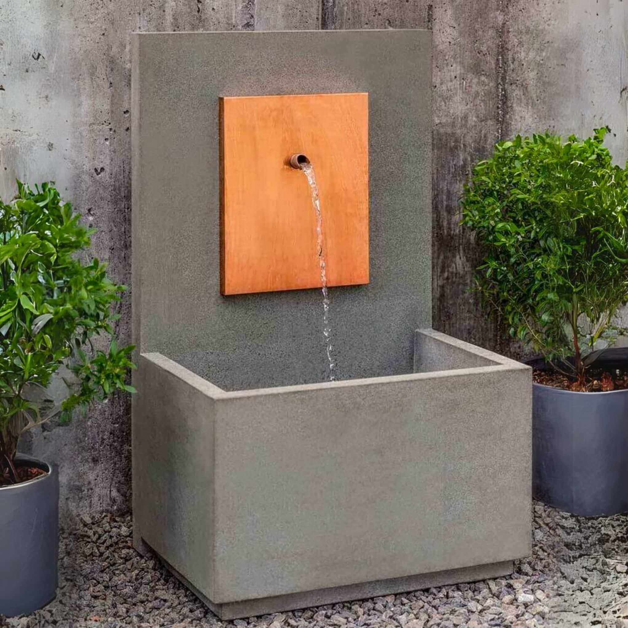 The MC 2 Concrete Wall Fountain - Campania #FT332