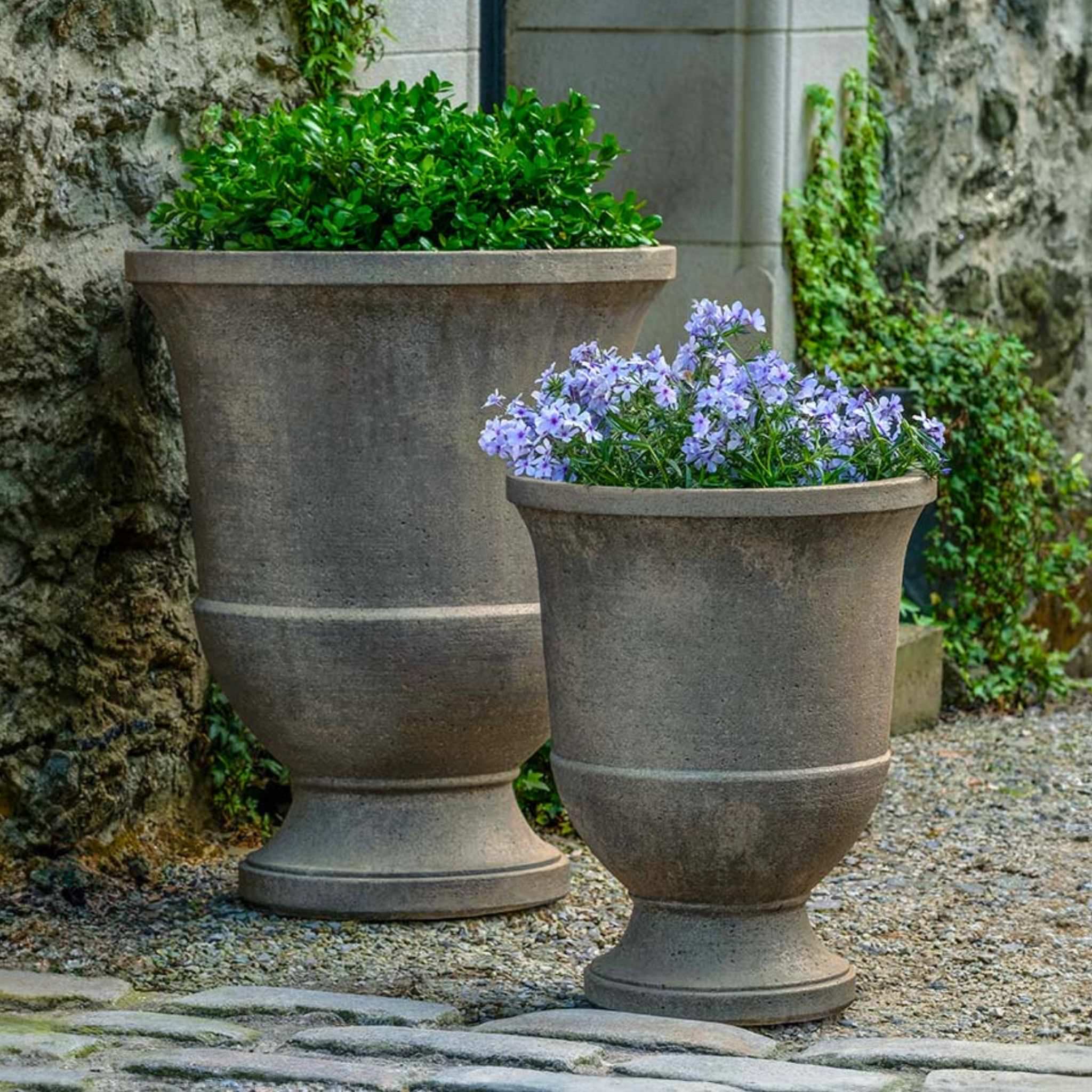 Textured Pascal Urn Planters - Campania P967 P968