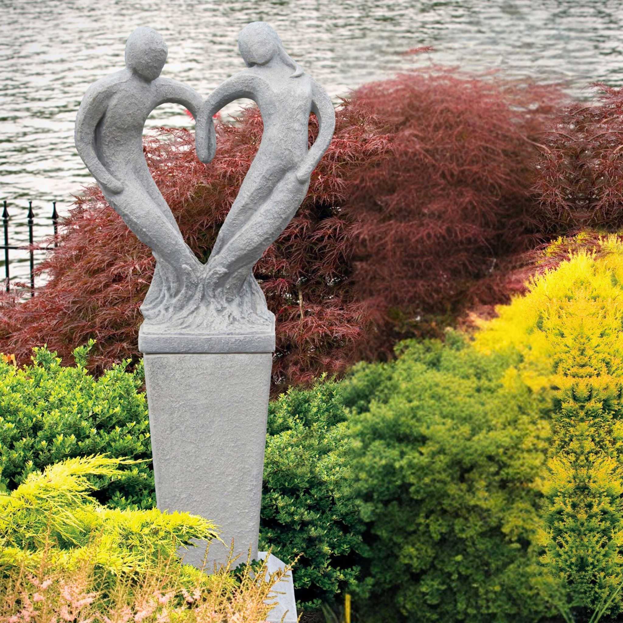 Garden Love Concrete Statue - Massarellis #7803