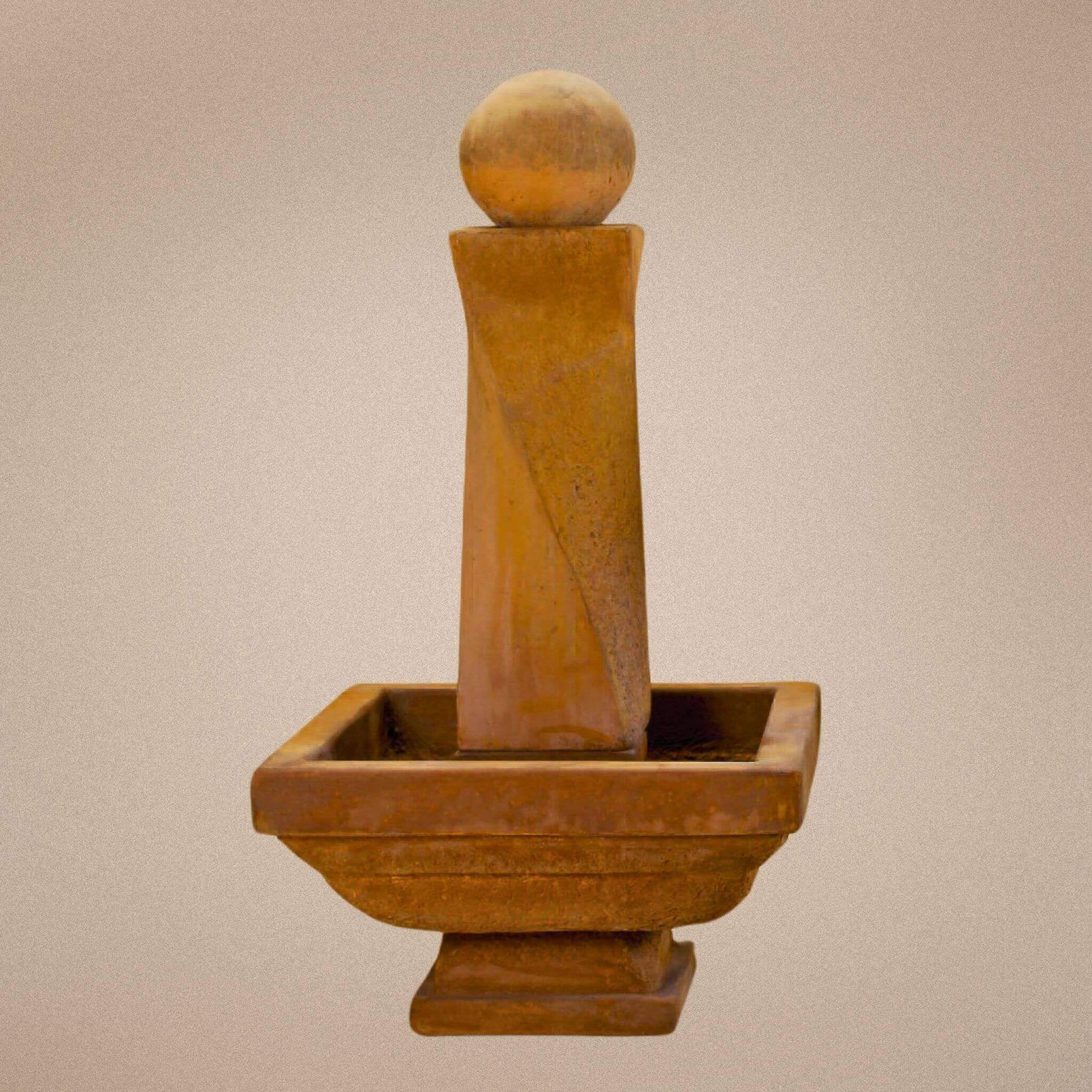 Modern Twist Concrete Fountain & Ball SHORT - Giannini #1414