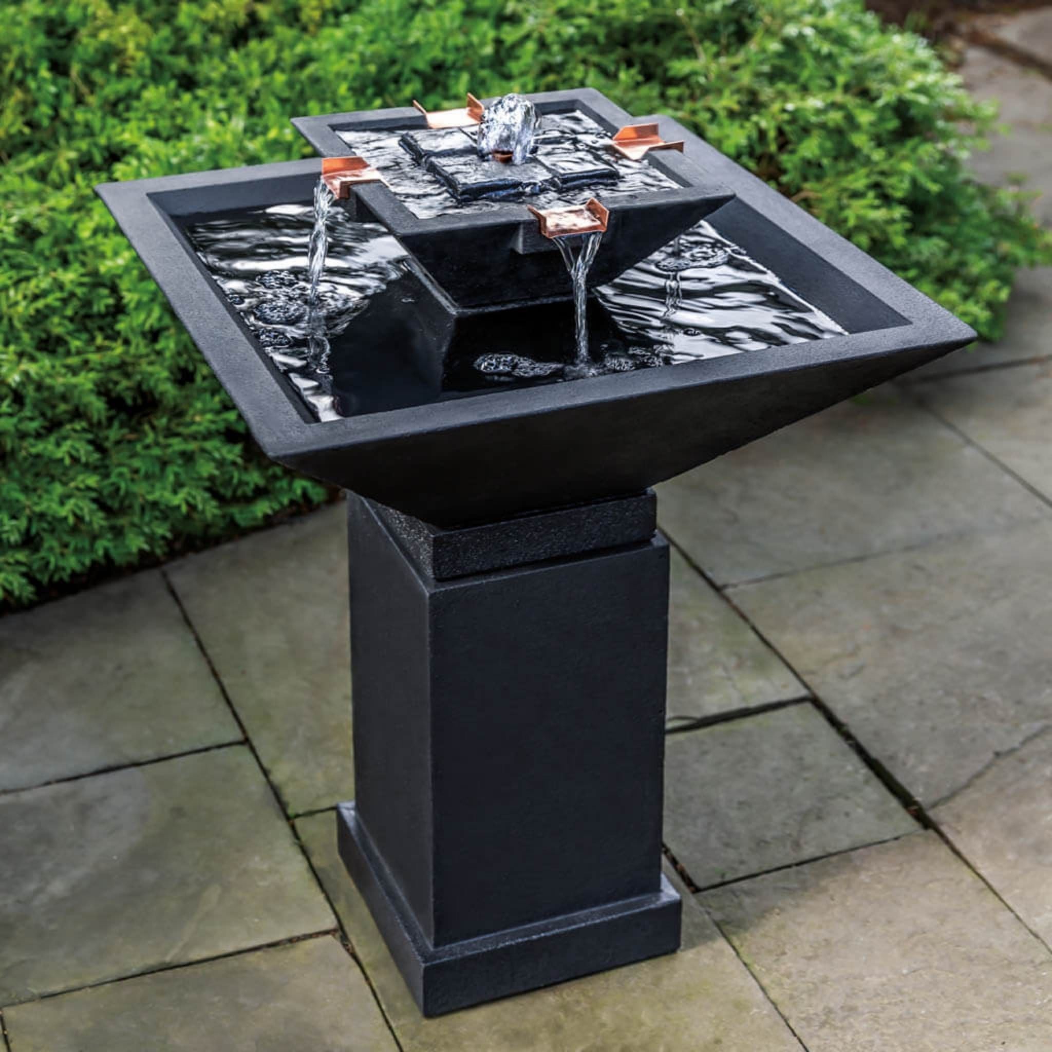 Square One Concrete Fountain - Campania #FT349