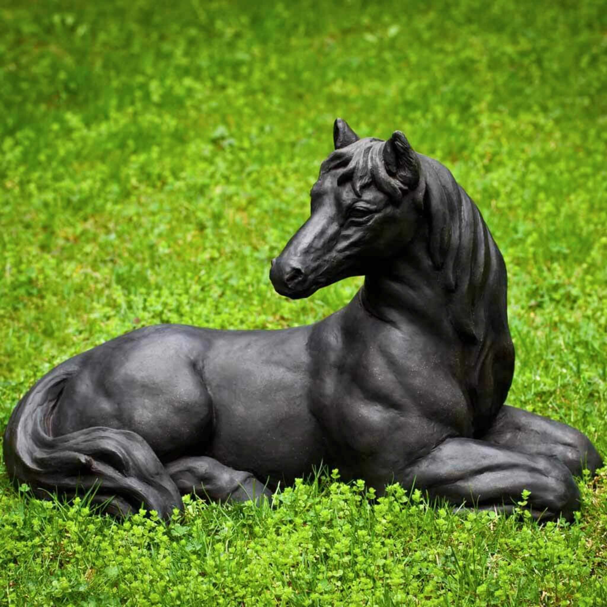 Charlotte's Choice Concrete Horse Statue - Campania