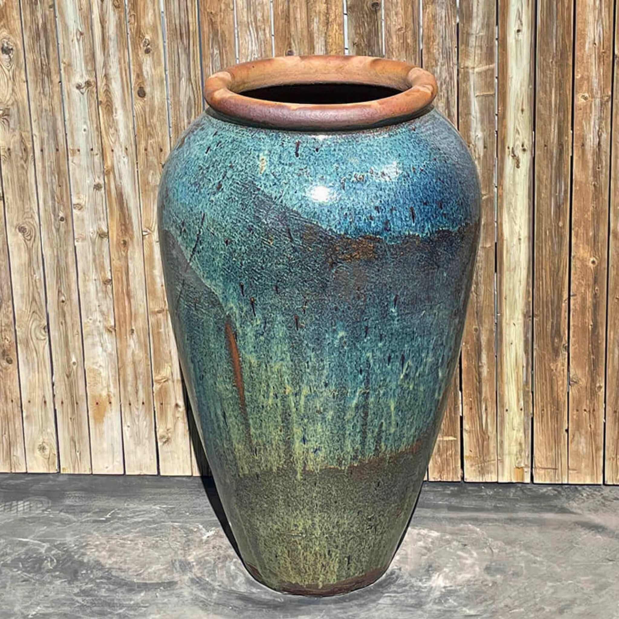 47" Tuscany Vase Blue/Green Water Fountain - Complete Kit - Blue Thumb