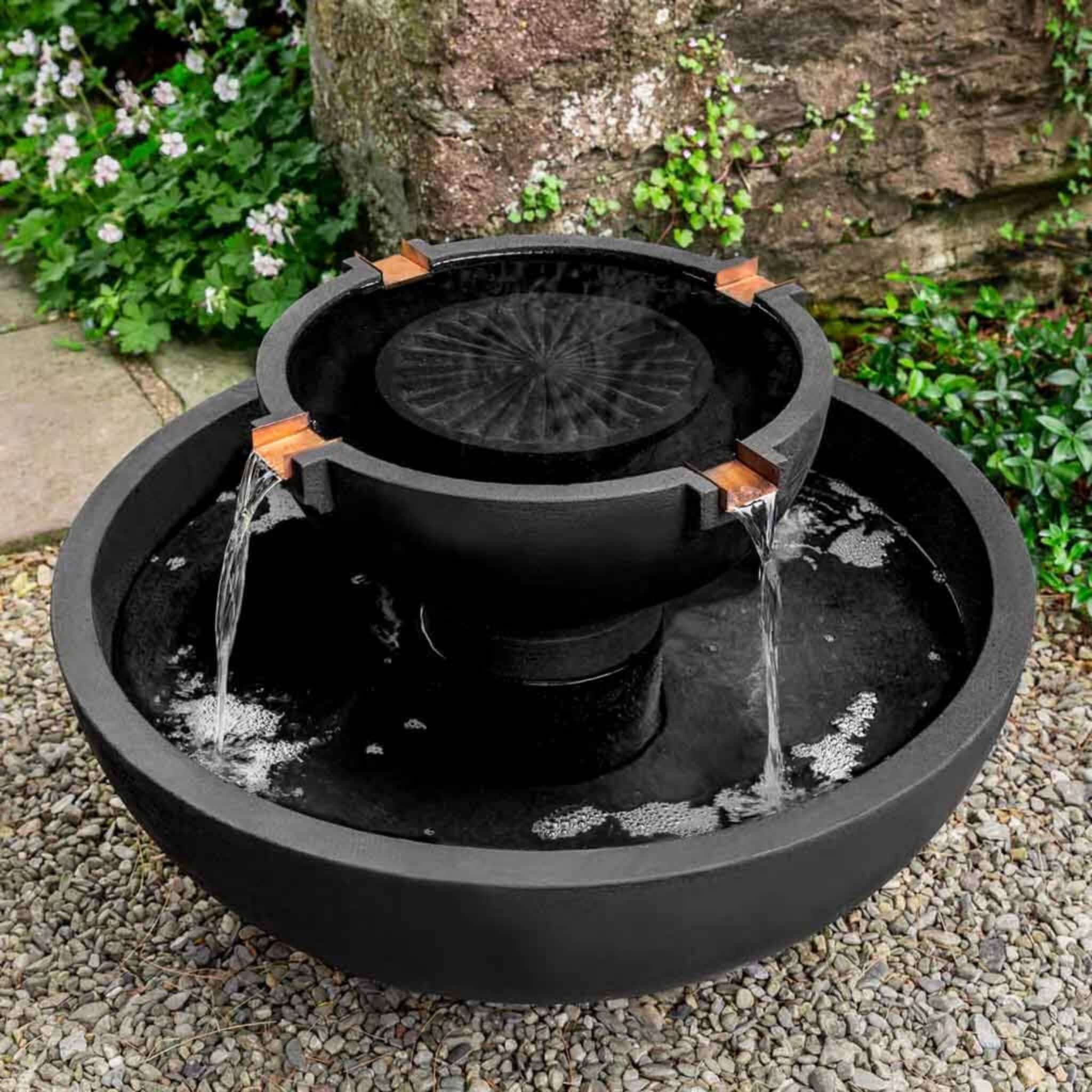29-Inch Del Rey Concrete Fountain - Campania #FT335