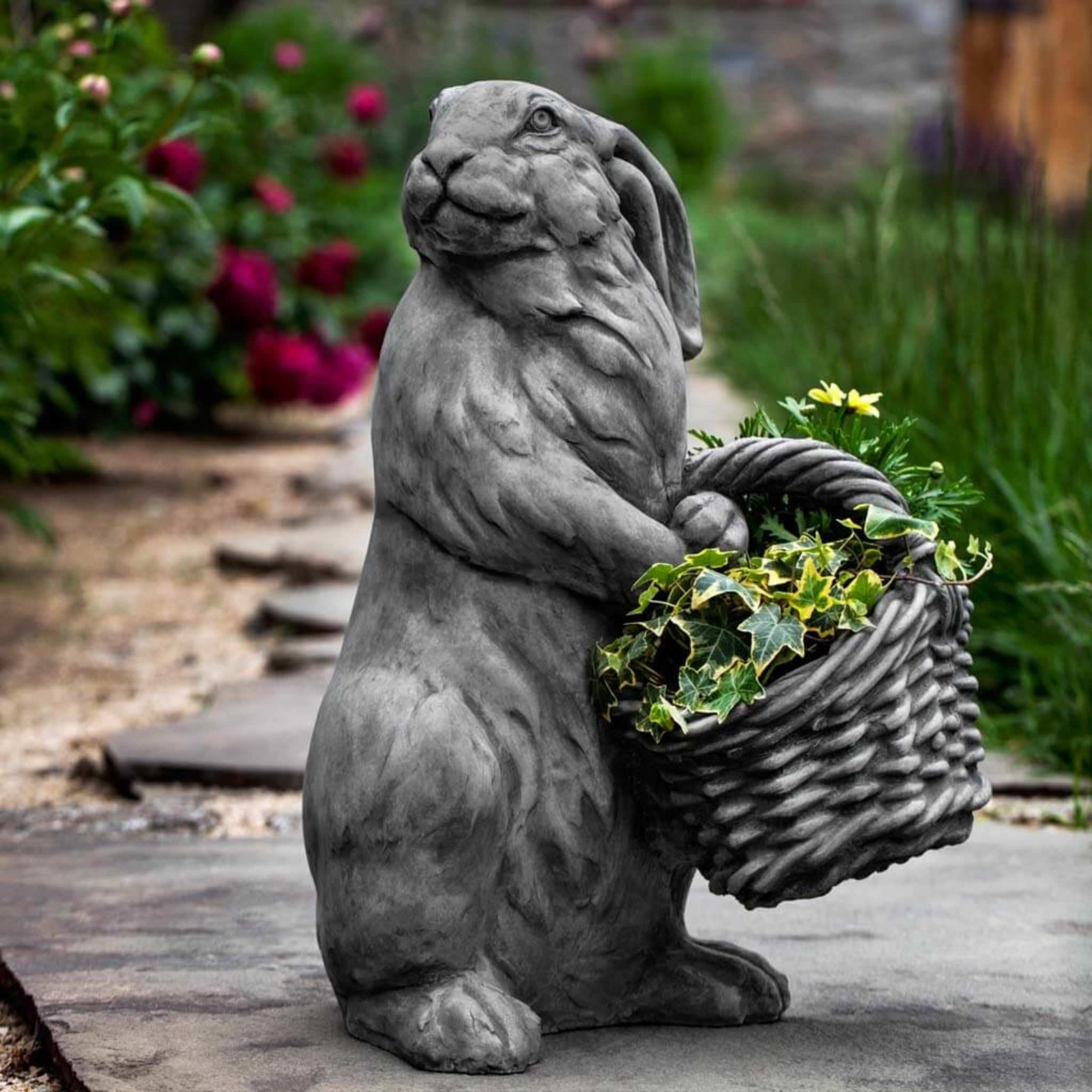 Spring Hare Concrete Garden Statue - Campania #A580