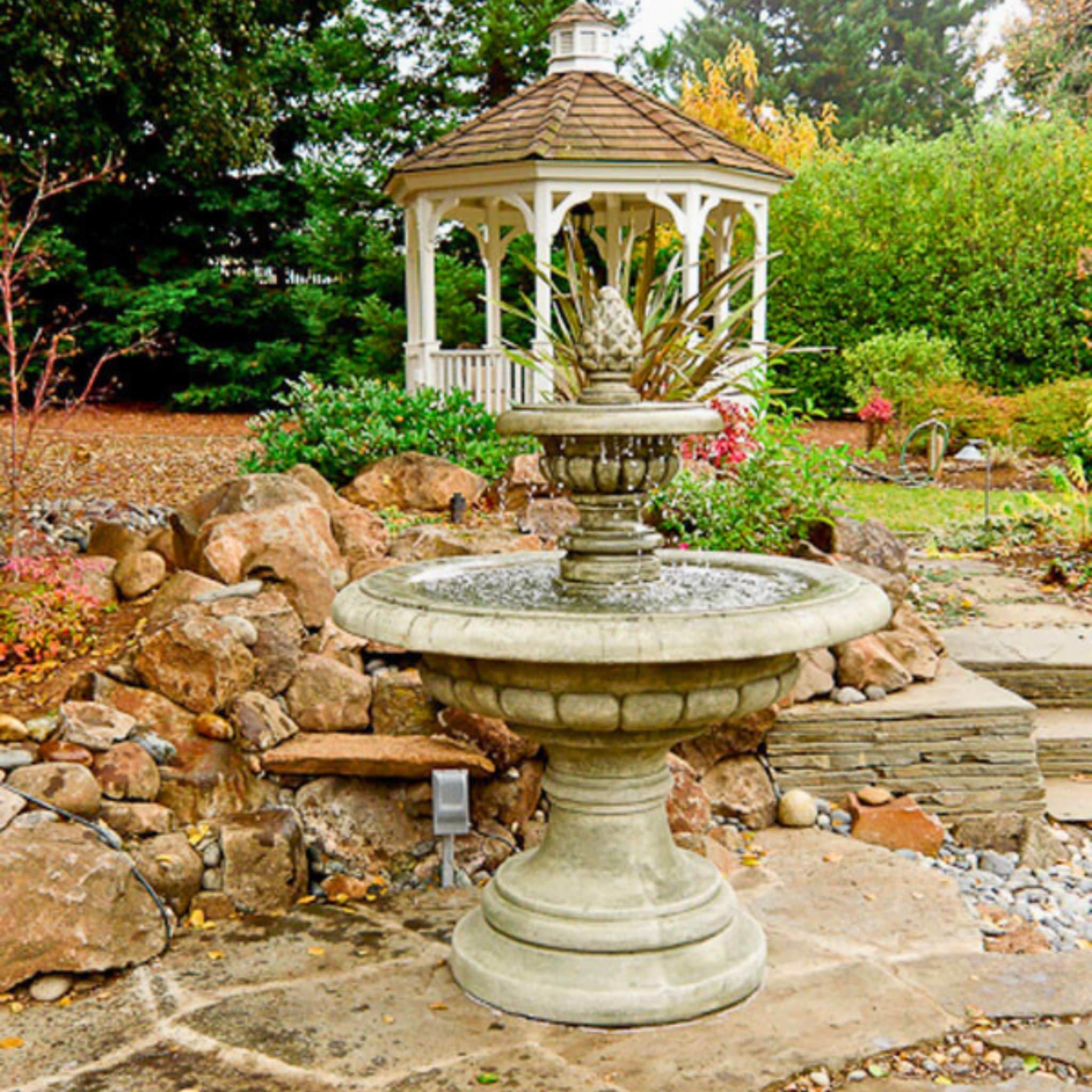 Fontana Grande 2-Tier Concrete Fountain - Giannini #1168