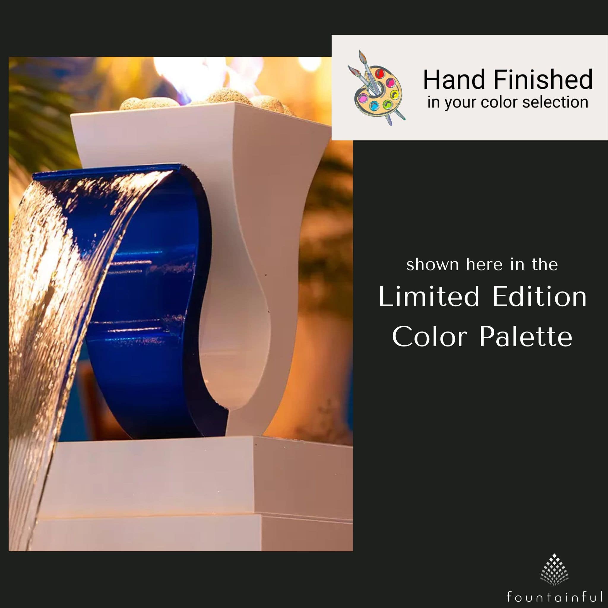 Designer Series #14 Steel Fire & Water Feature - Outdoor Plus