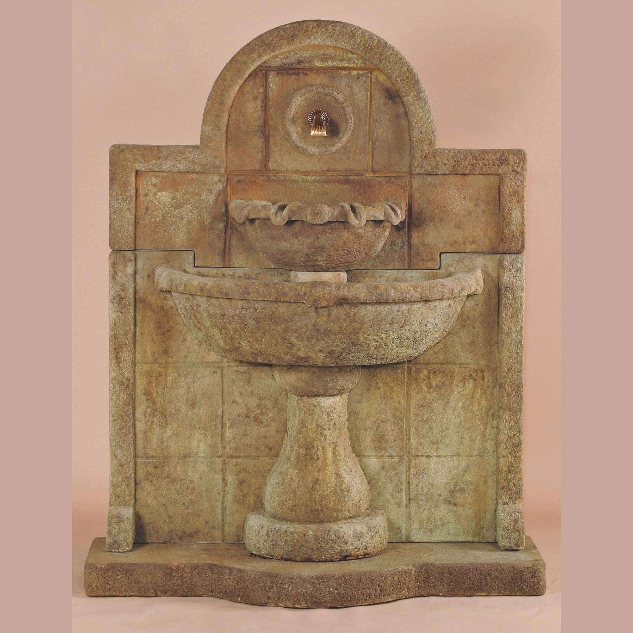 Terme Del Foro Concrete Wall Fountain - Giannini Garden Ornaments