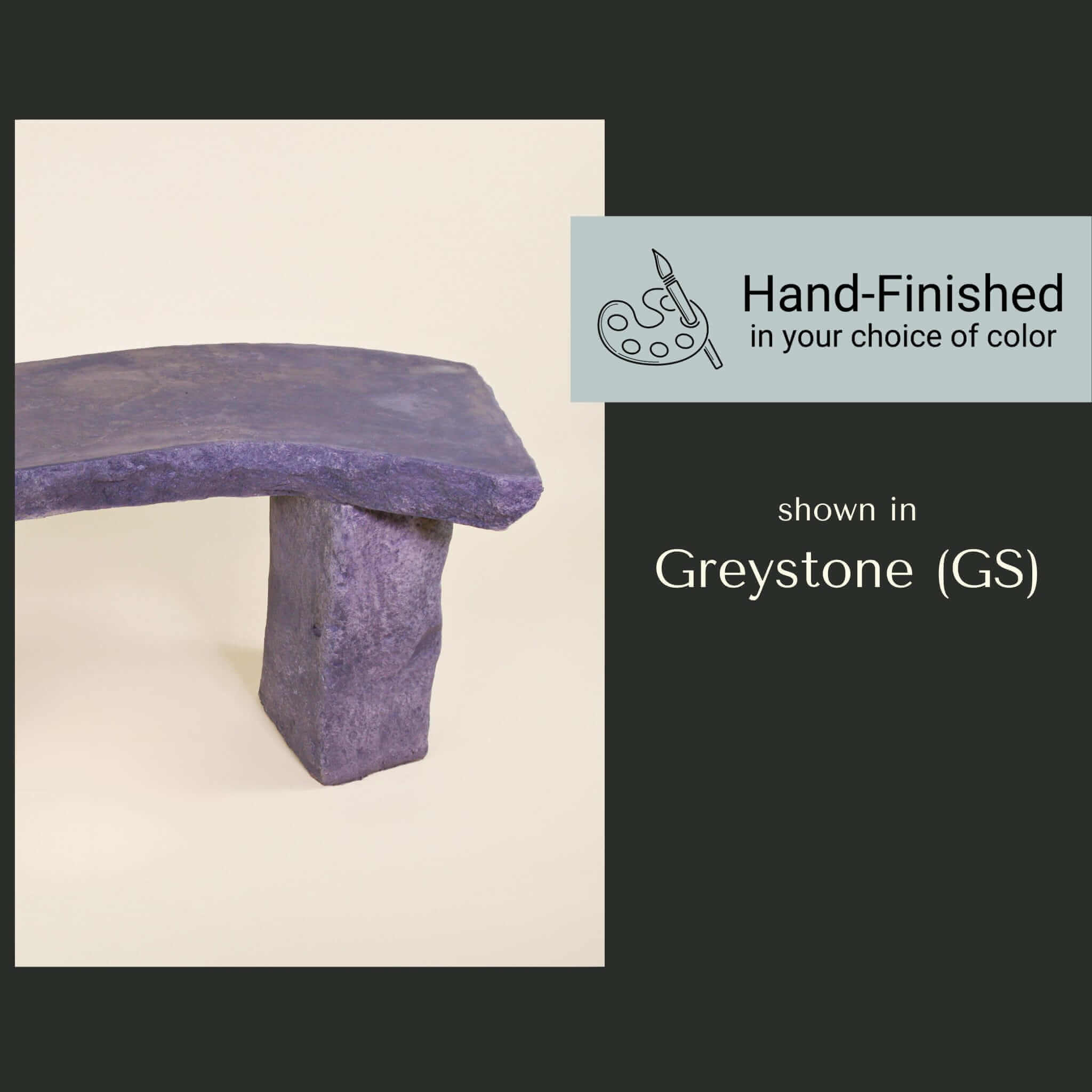 S-Curve Concrete Garden Bench - Giannini #581