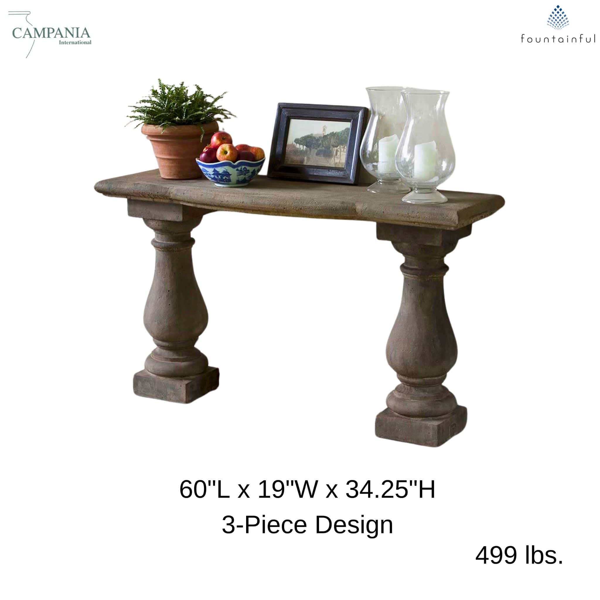 Vicenza Concrete Console Table - Campania T108