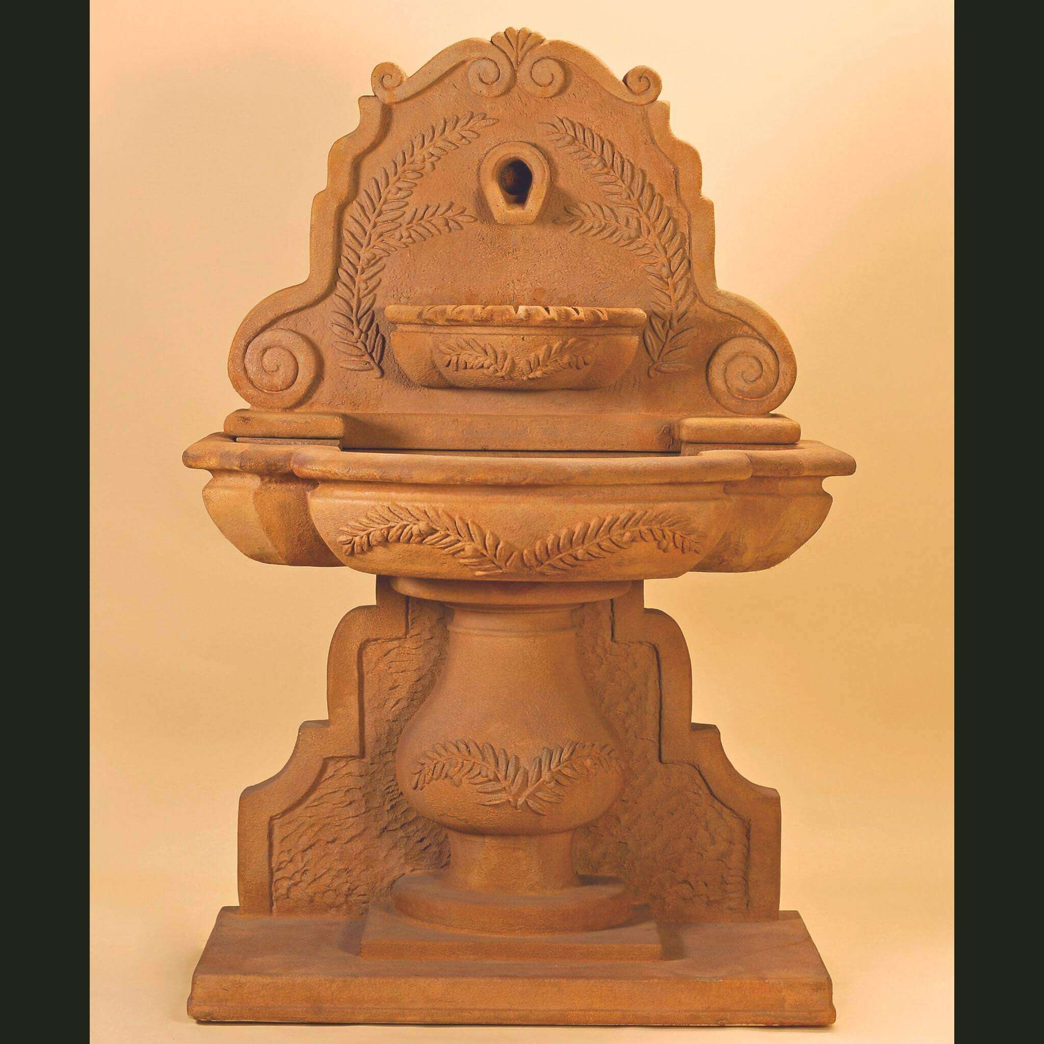 Olive Grove Concrete Wall Fountain - Giannini #1406