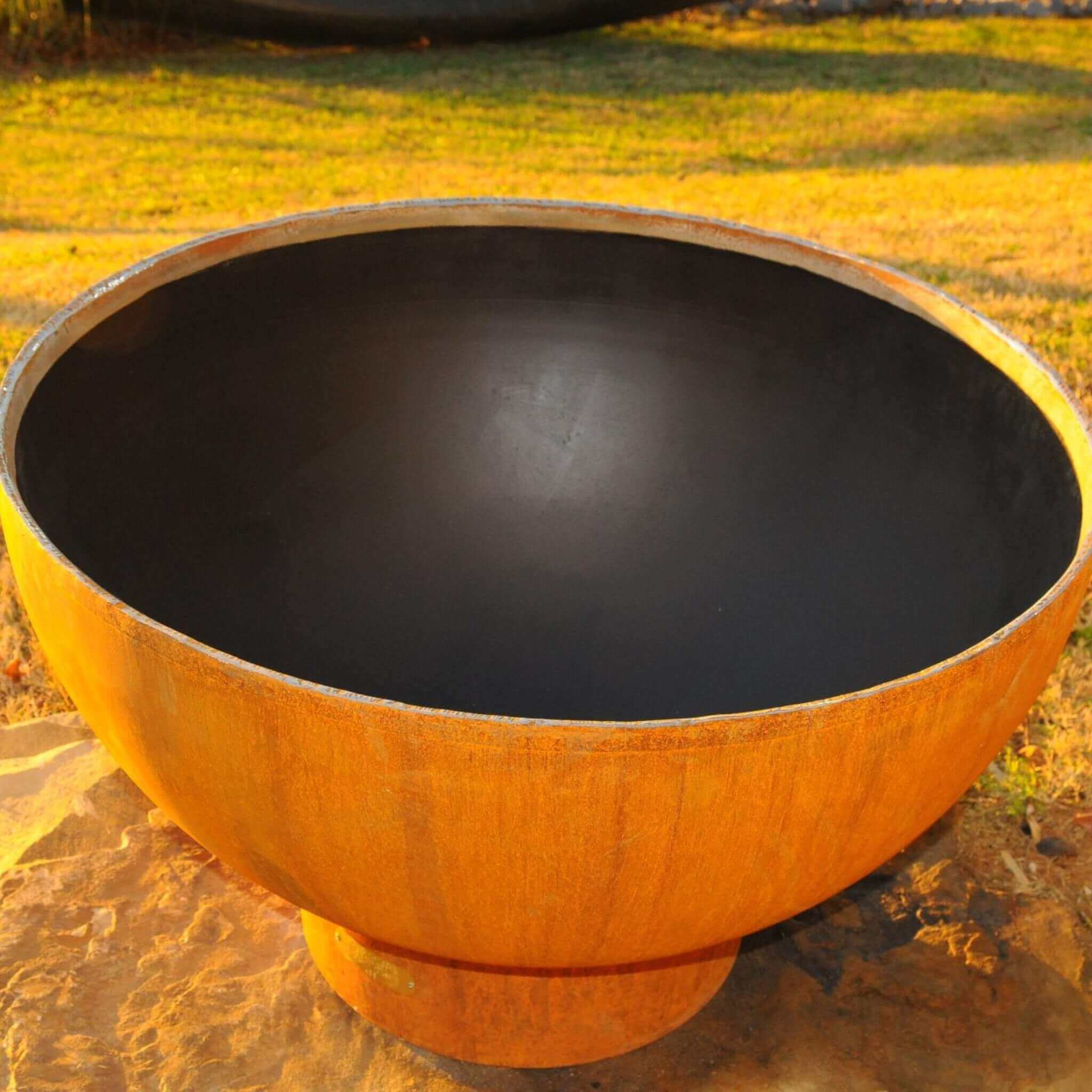 Crater Gas Fire Pit in Steel - Fire Pit Art
