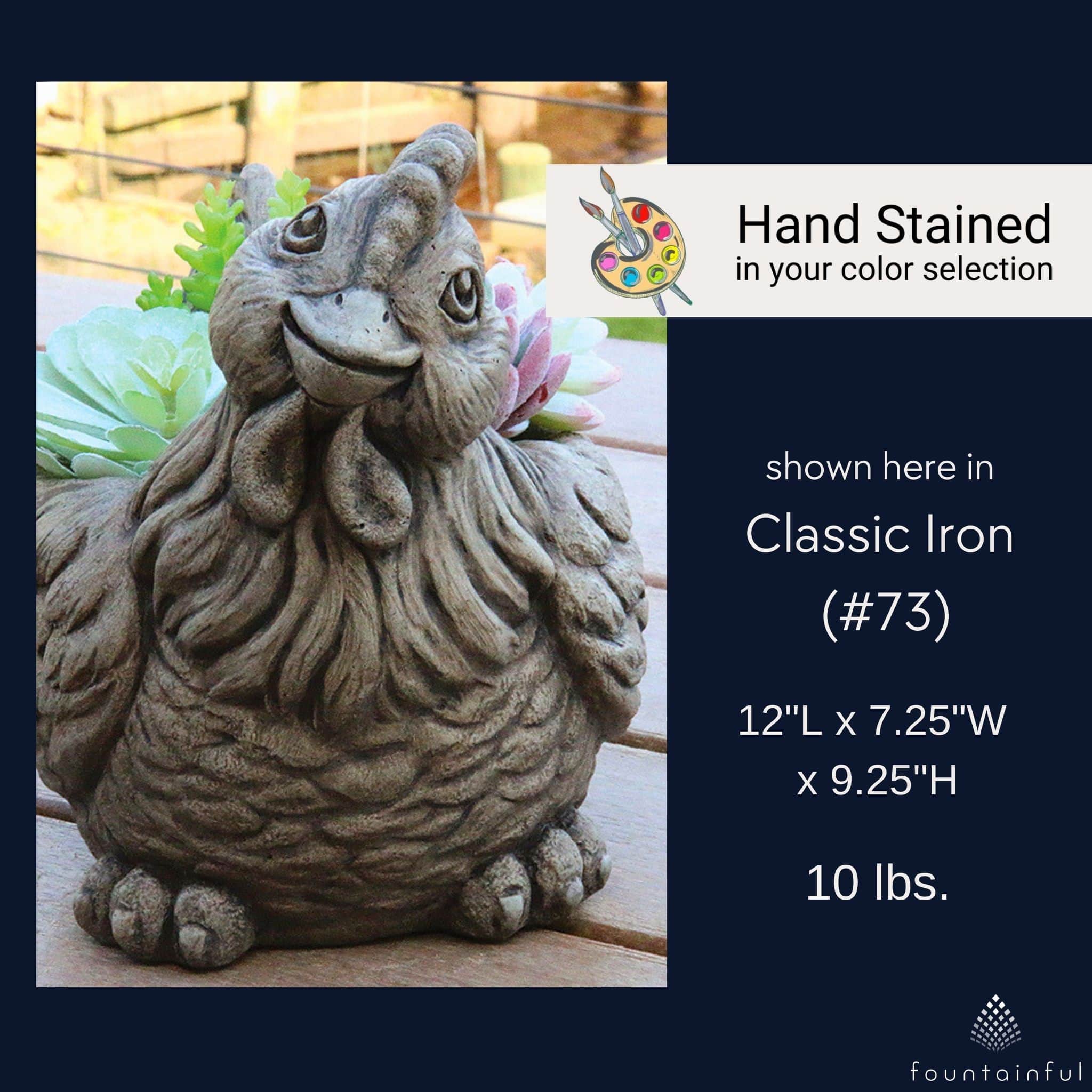 Hannah The Hen Concrete Planter - Massarellis #6087