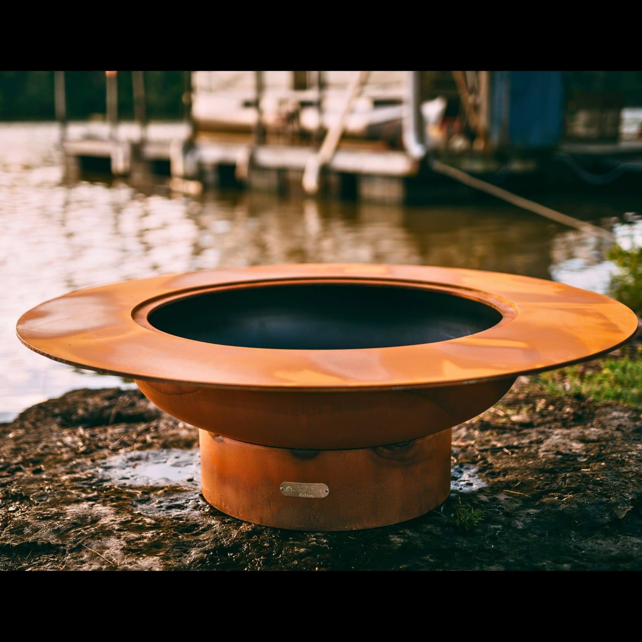 "Magnum" Wood Burning Fire Pit in Steel - Fire Pit Art