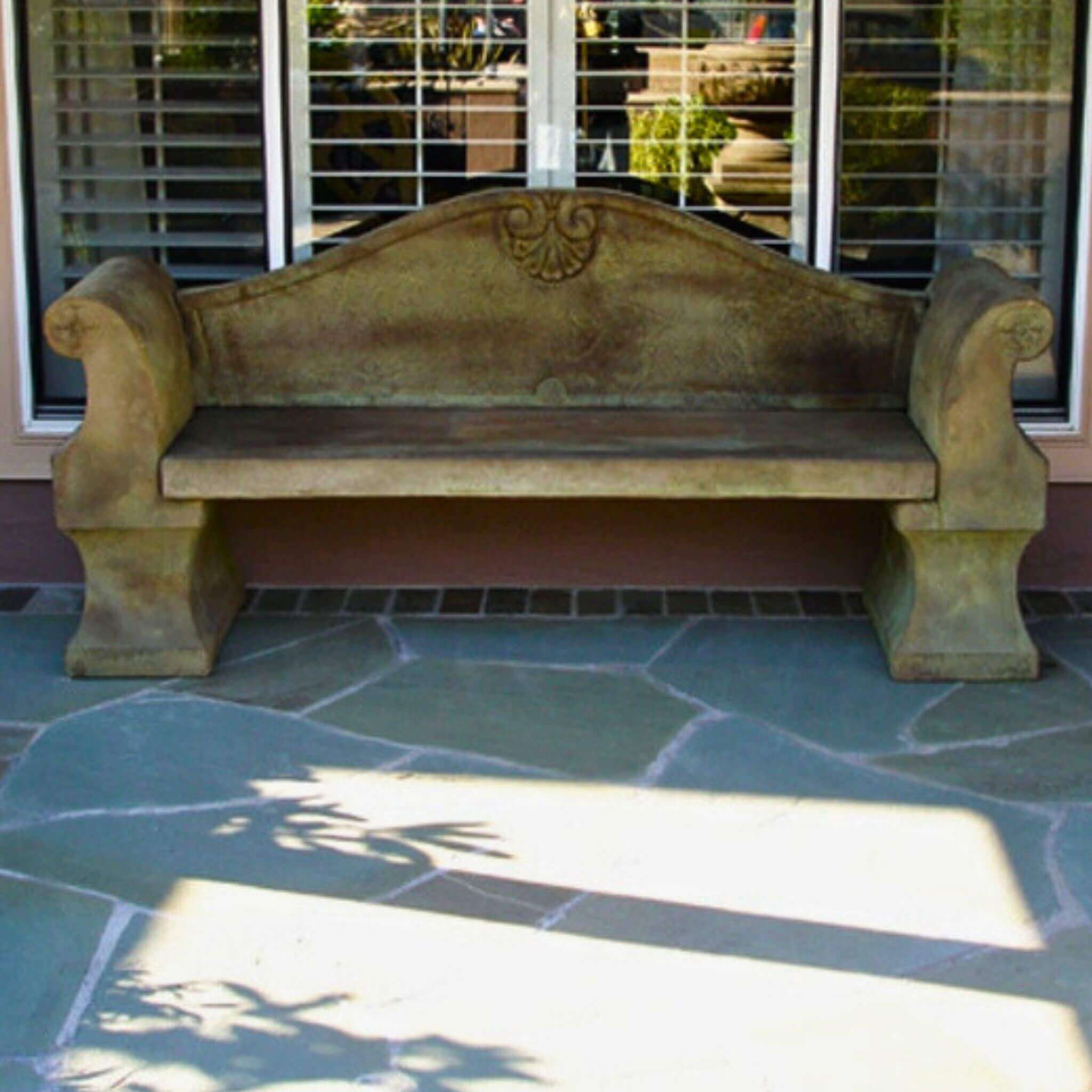 Anduze Concrete Garden Bench - Giannini #561