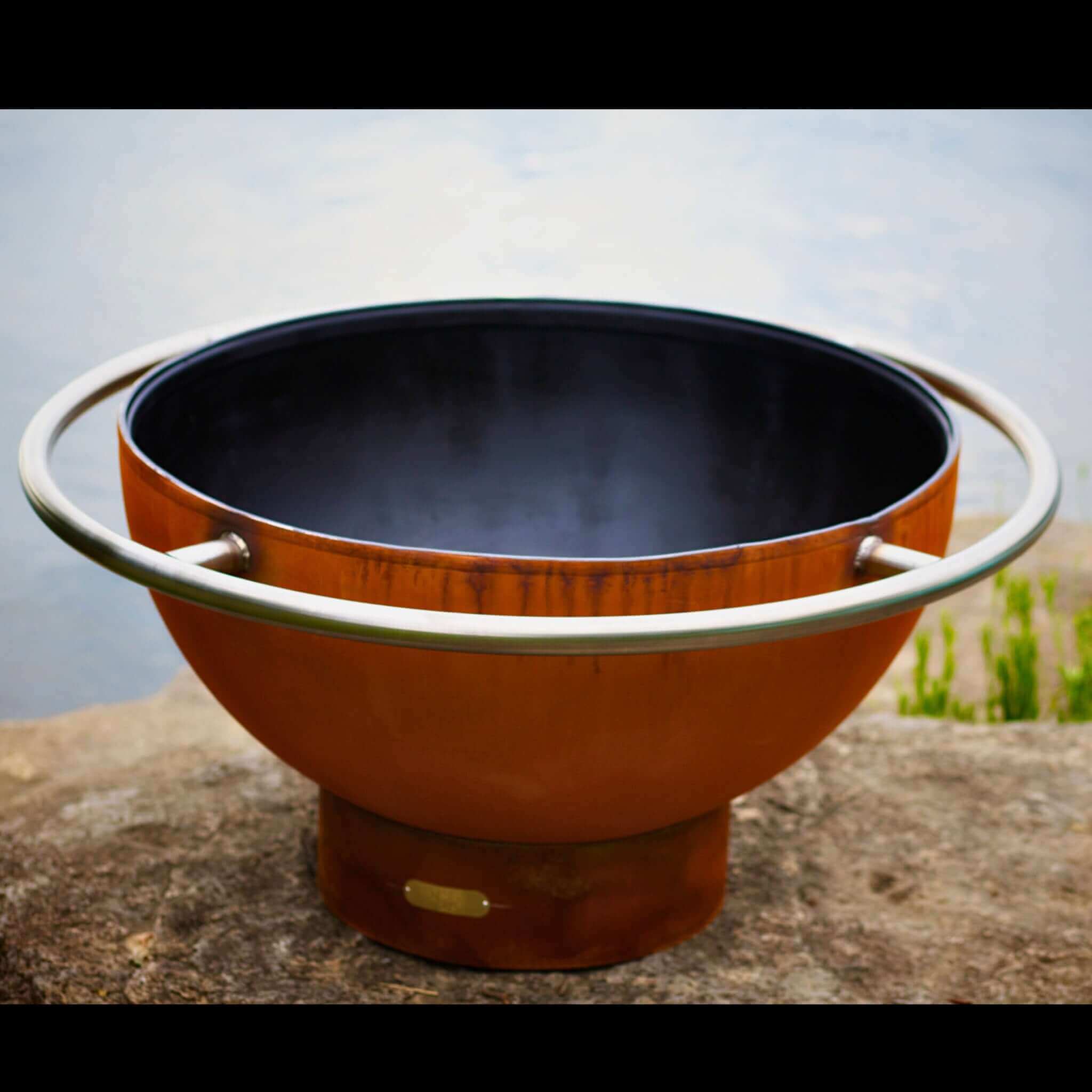 Bella Luna Wood Burning Fire Pit in Steel - Fire Pit Art