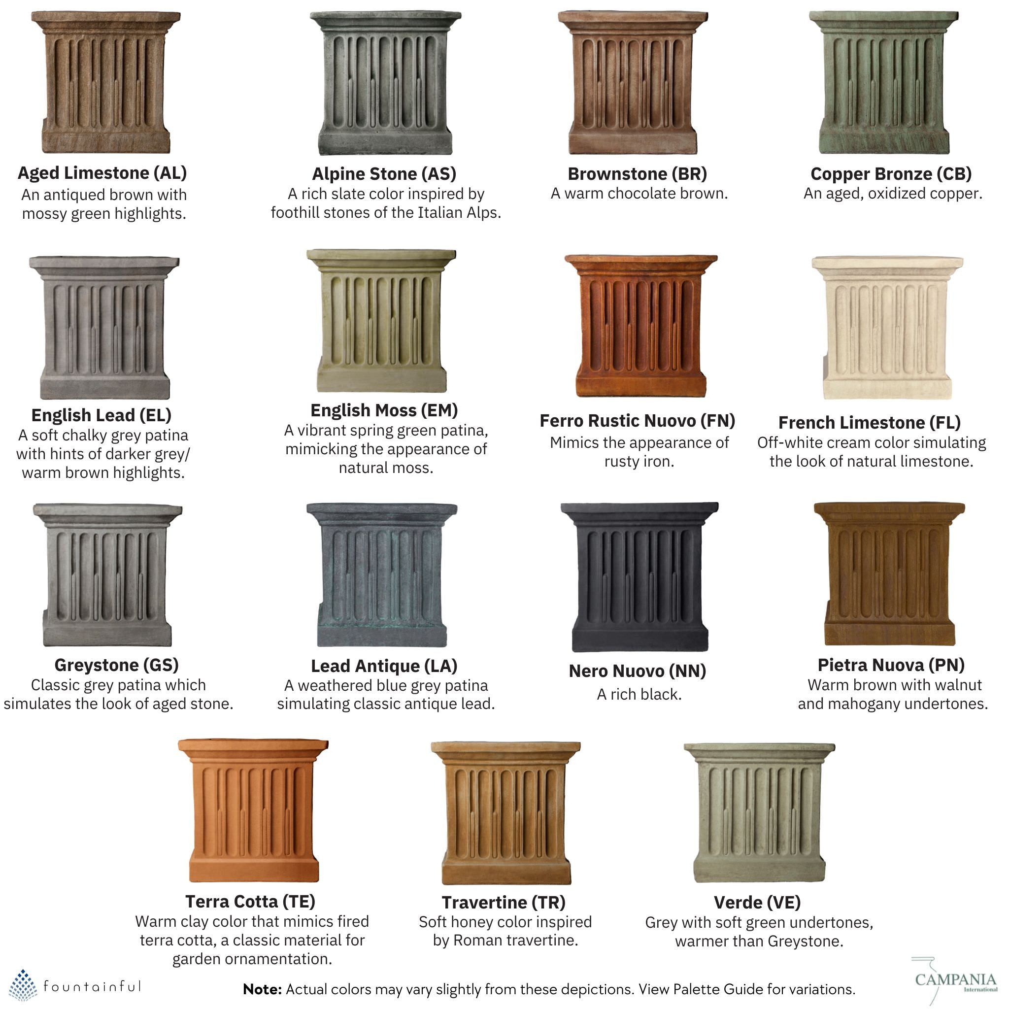 Long Beach GFRC Wall Fountain - Campania #1100