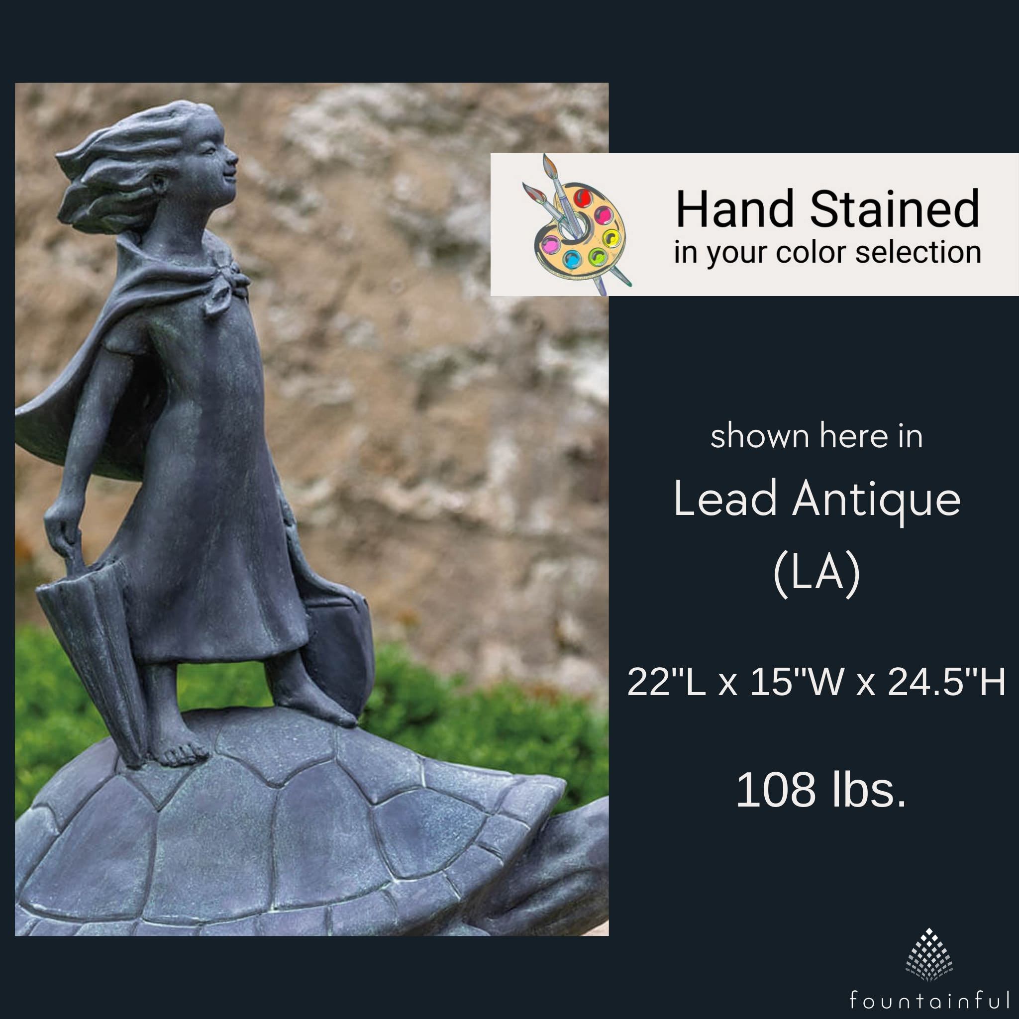 Tortoise Shell Express Concrete Garden Statue - Campania #S512