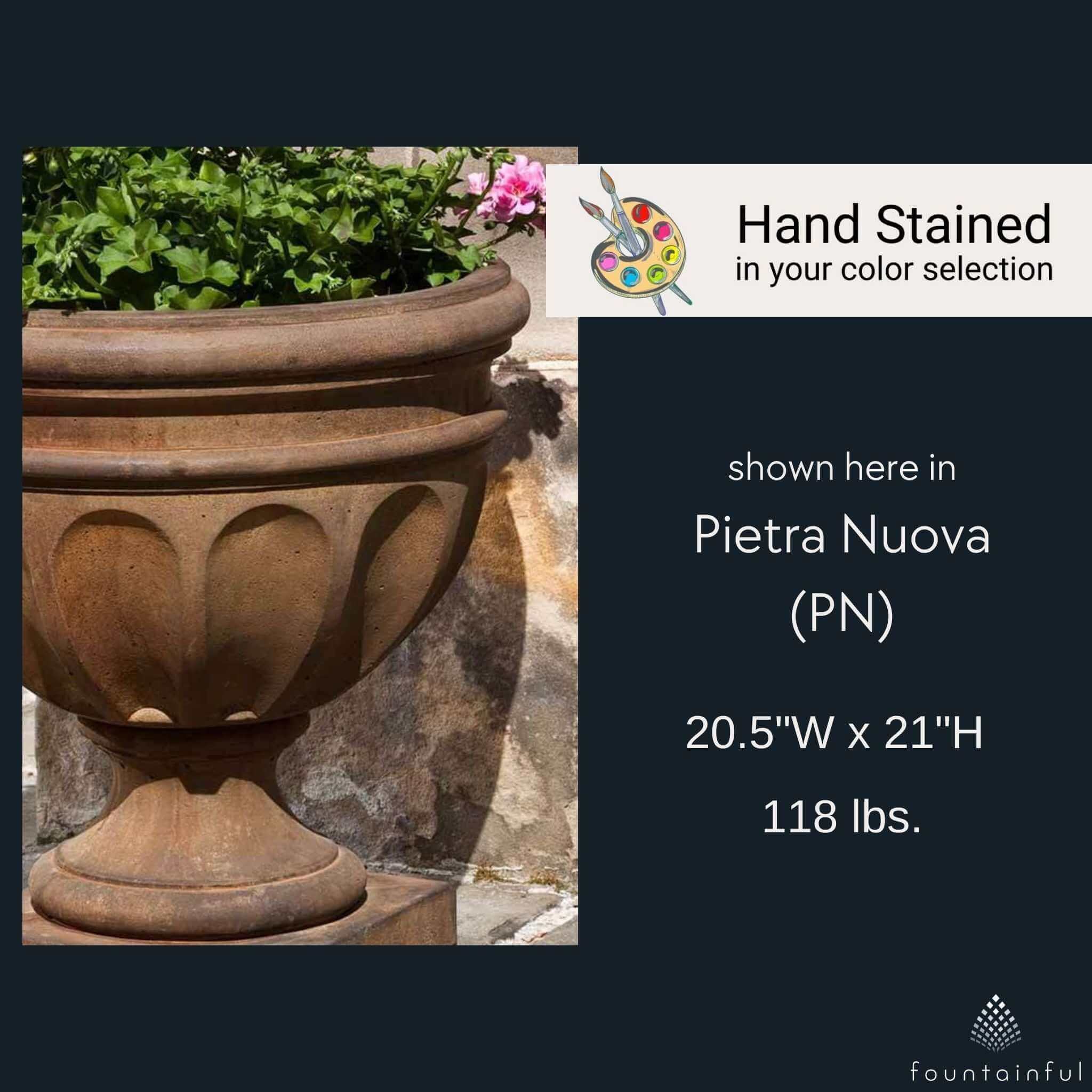 Augusta Concrete Urn Planter - Campania #P490