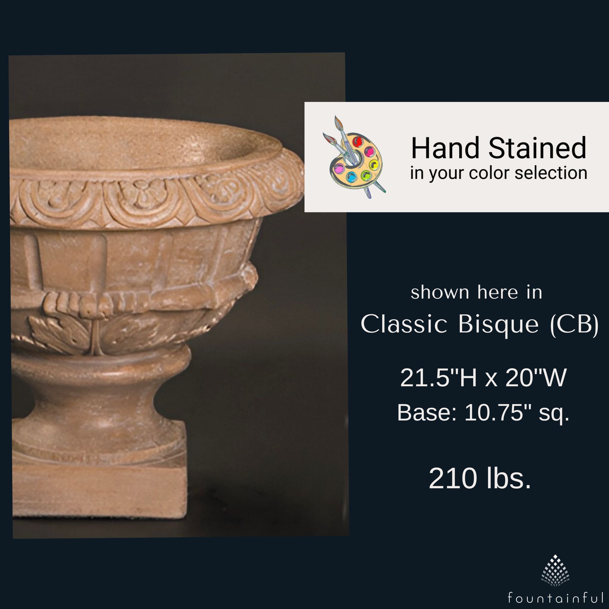 Roma Concrete Planter - Fiore #688