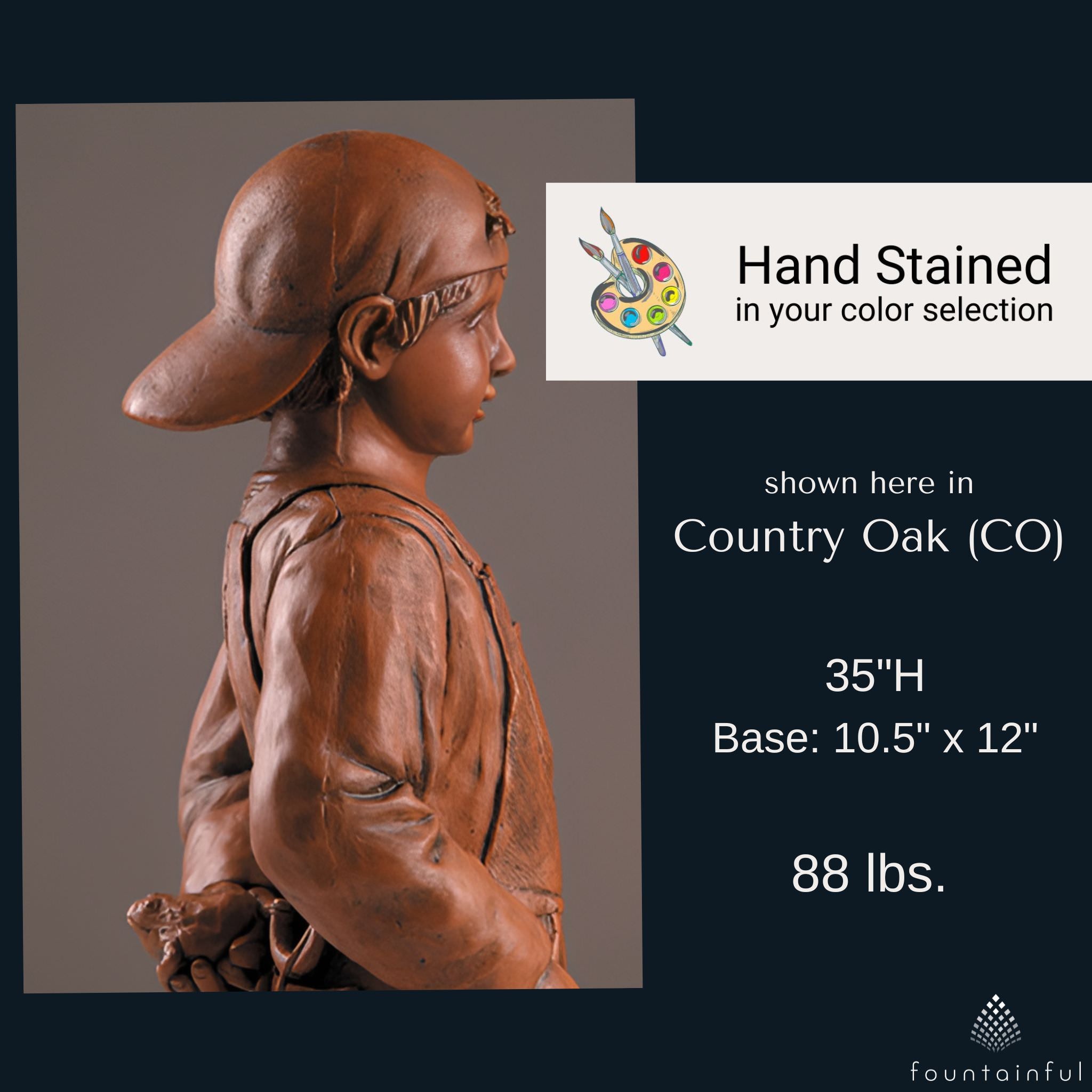 Lil Bud Concrete Garden Statue - Fiore #7028