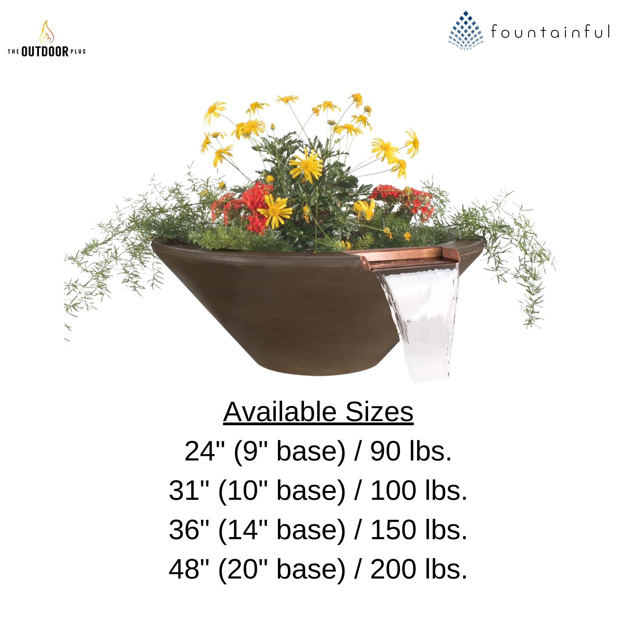 Cazo Concrete Planter & Water Bowl - The Outdoor Plus