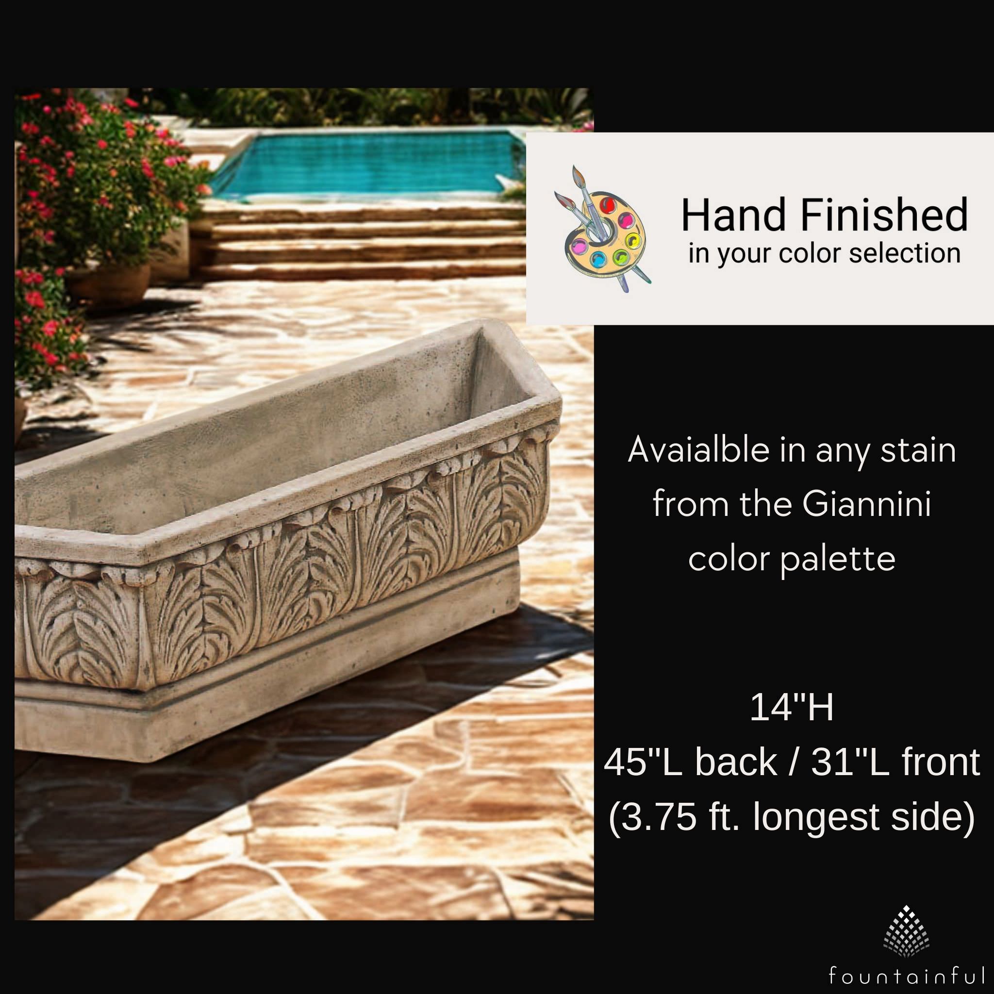 Murano Concrete Planter Box - Giannini #2085