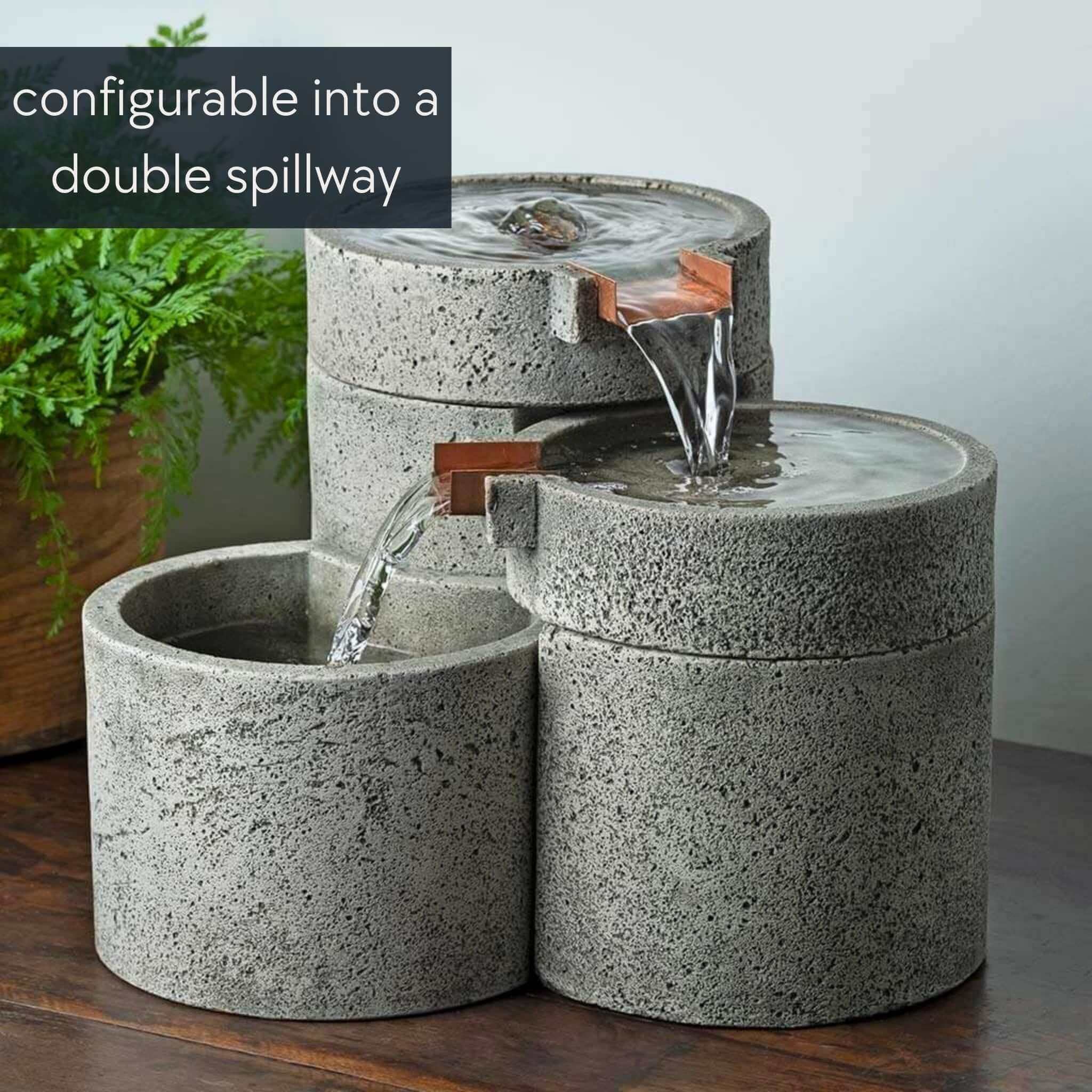 Venn Concrete Tabletop Fountain - Campania #FT406
