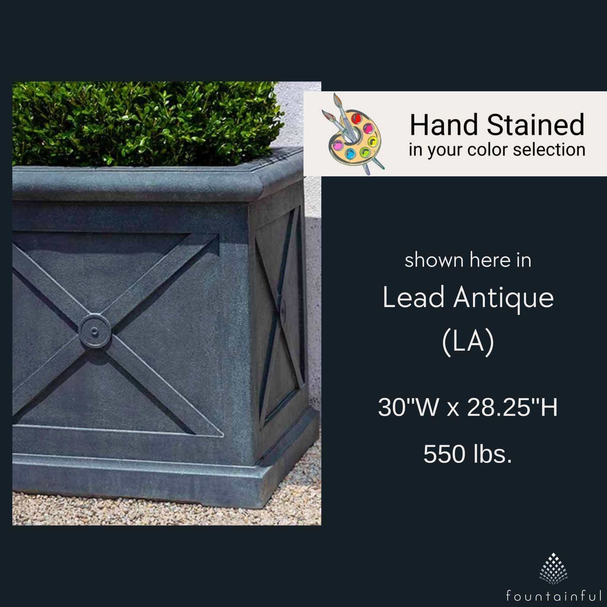 Montparnasse Large Concrete Box Planter - Campania #P778