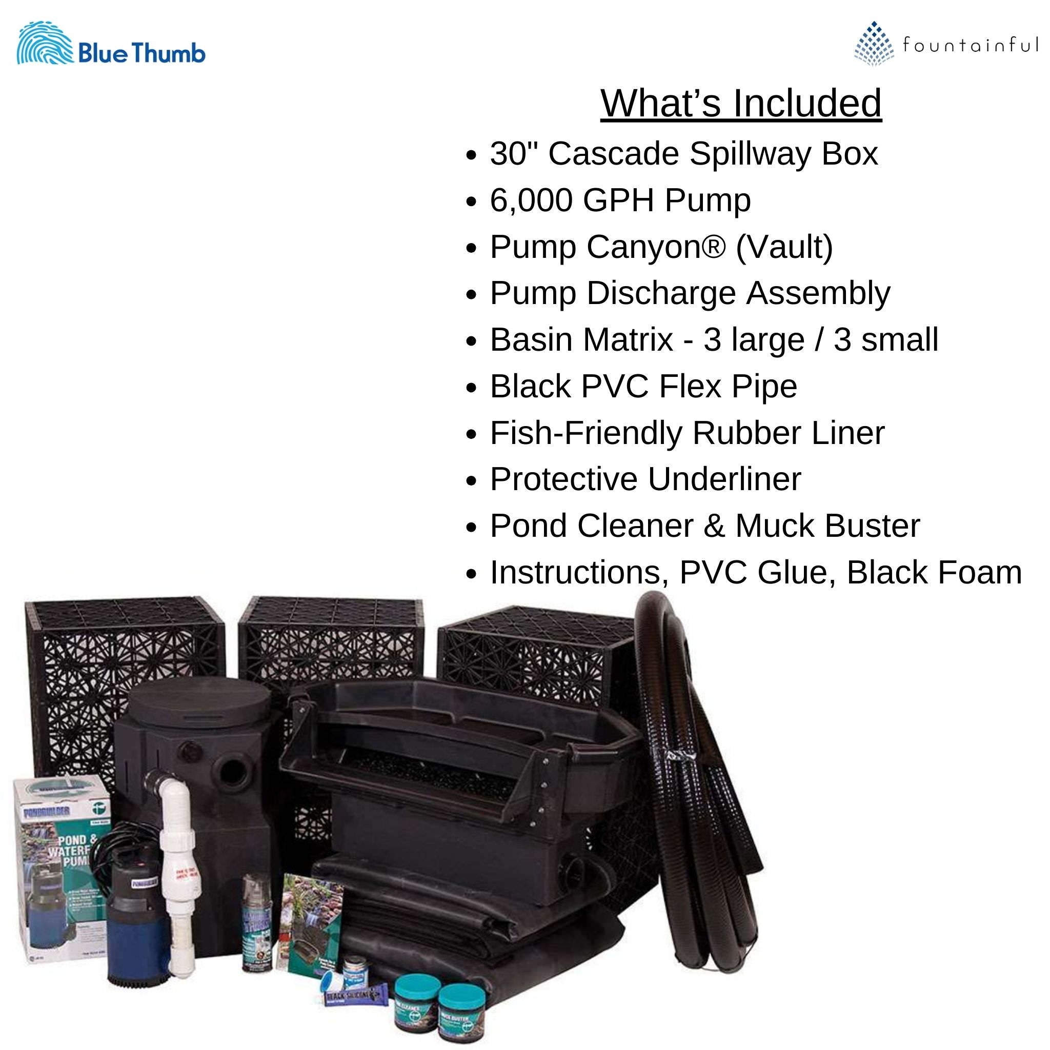 Elite Large Pondless Waterfall Kit - Blue Thumb