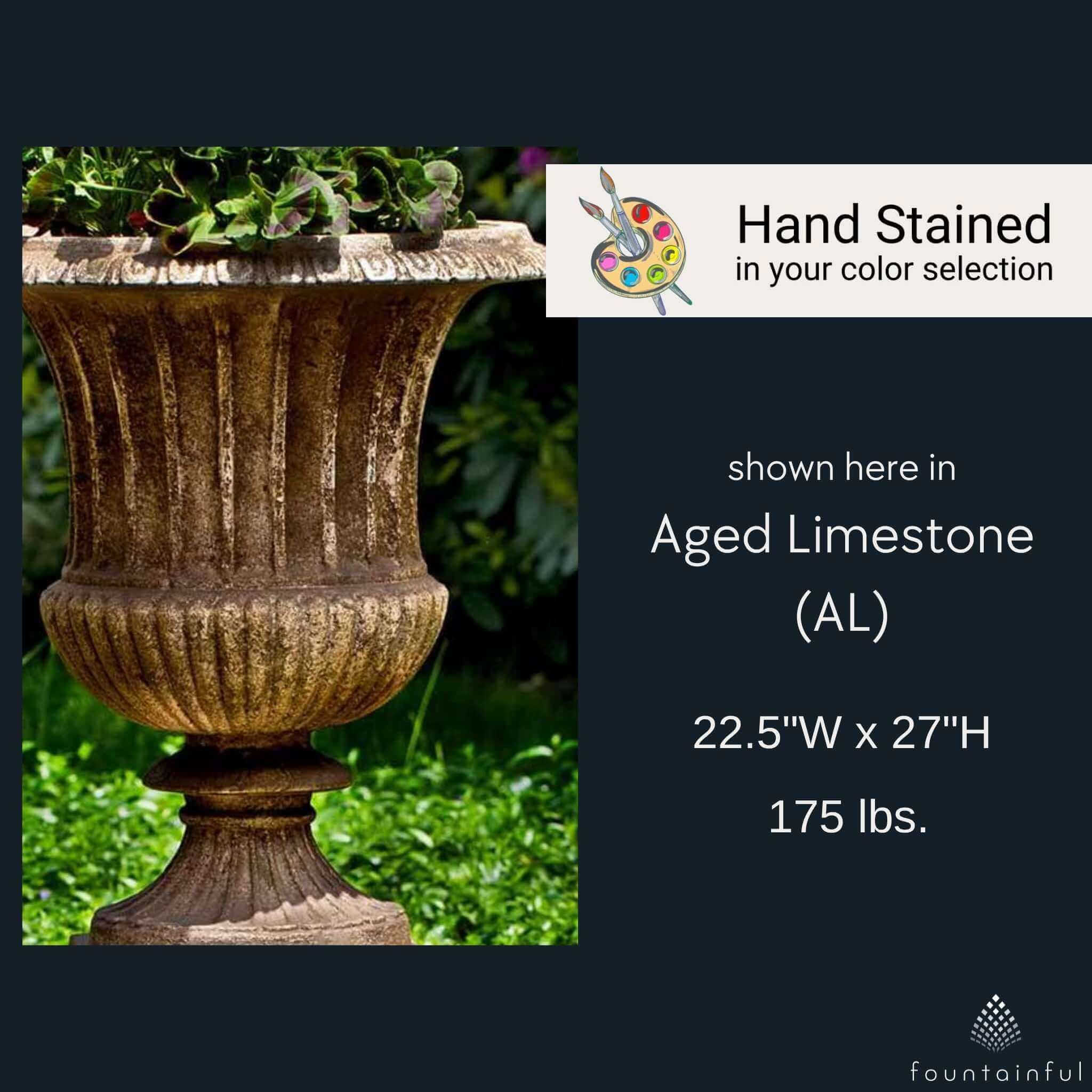 Smithsonian Classical Concrete Urn Planter - Campania #P659