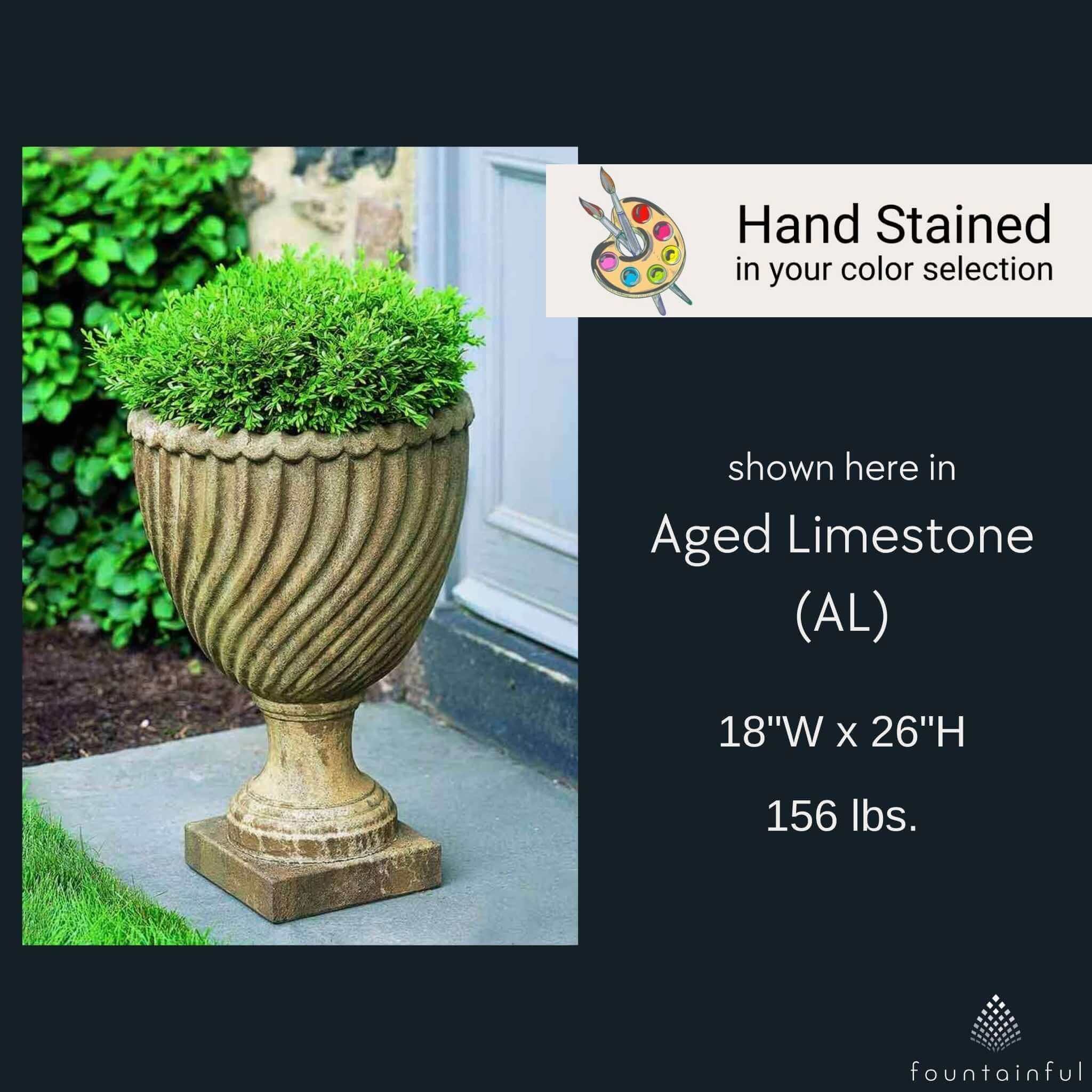 Ravenna Urn Concrete Planter - Campania #P348